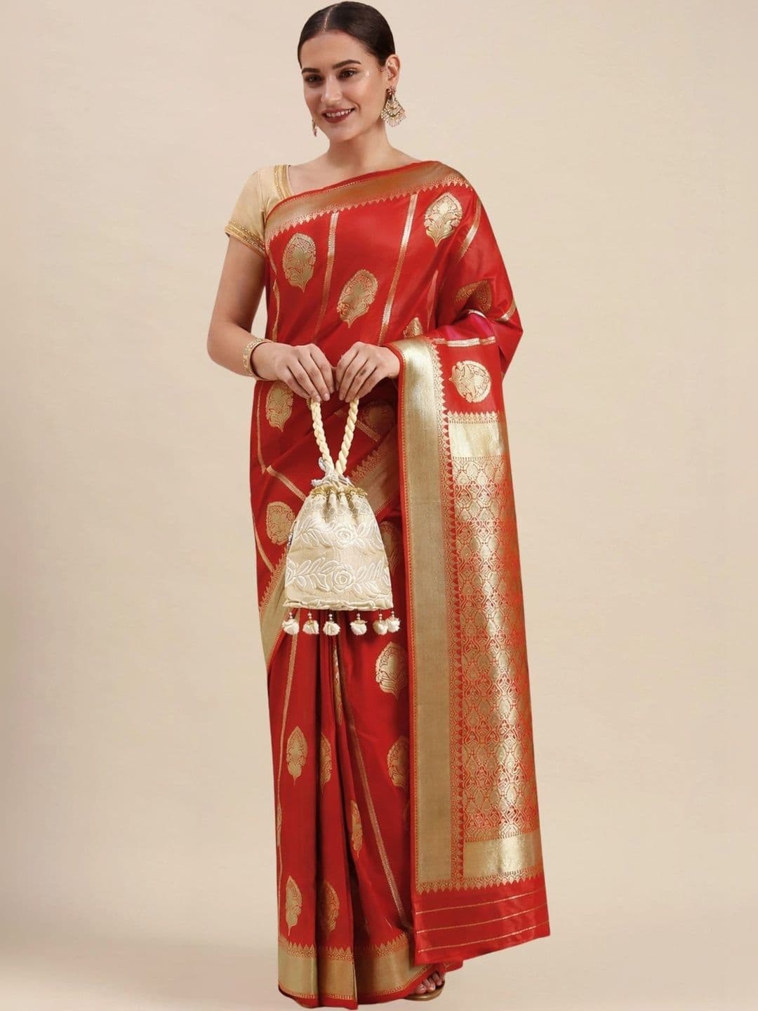 KALINI Woven Design Zari Art Silk Banarasi Saree thumbnail 7