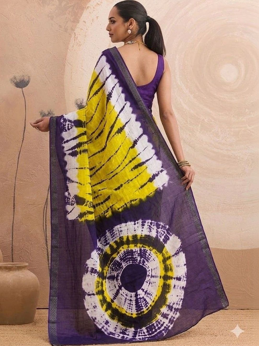 MITITA FASHION Tie and Dye Saree thumbnail 5