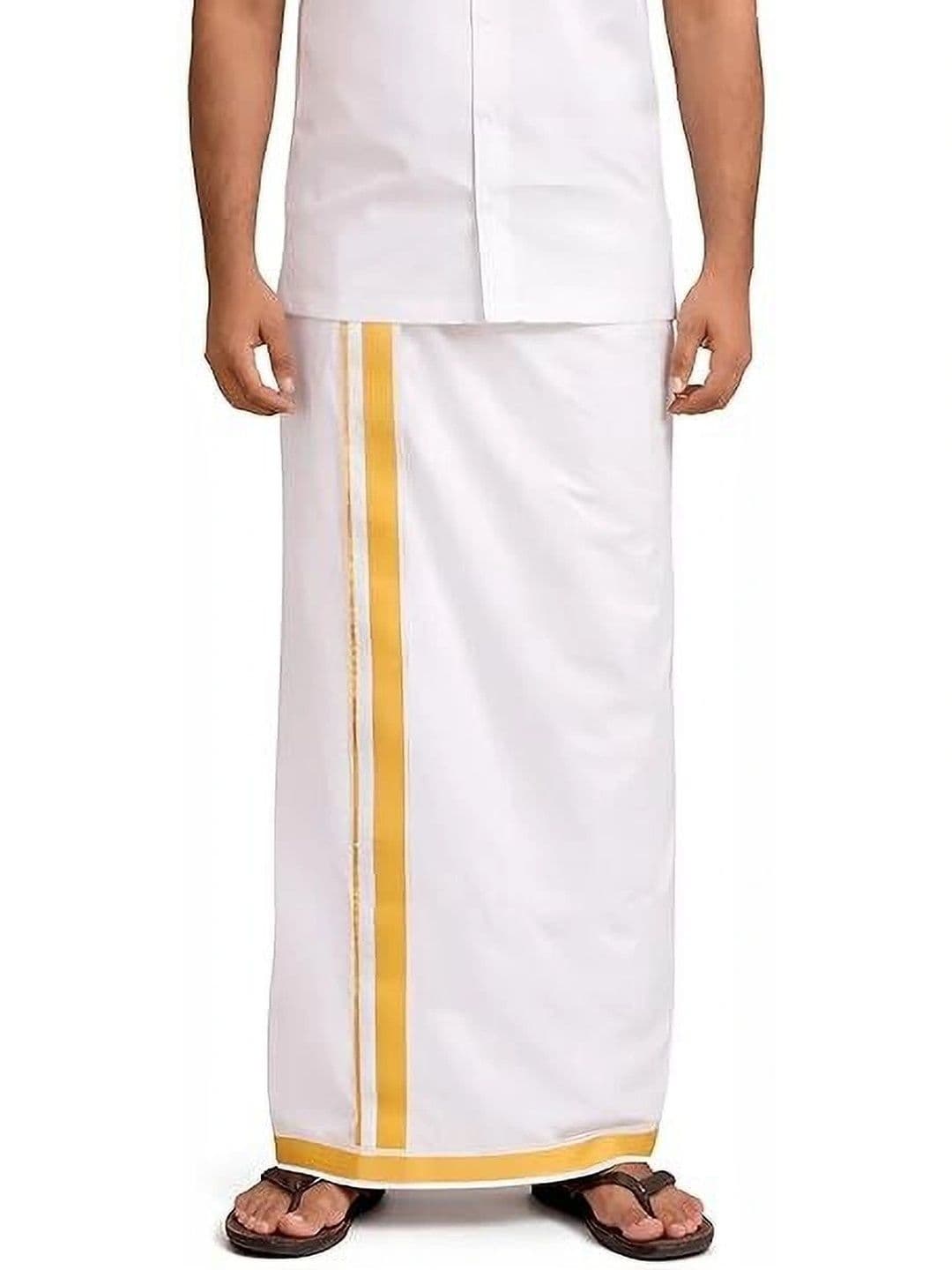Banarasi Poshak Men Cotton Dhoti Dhotis - view 1
