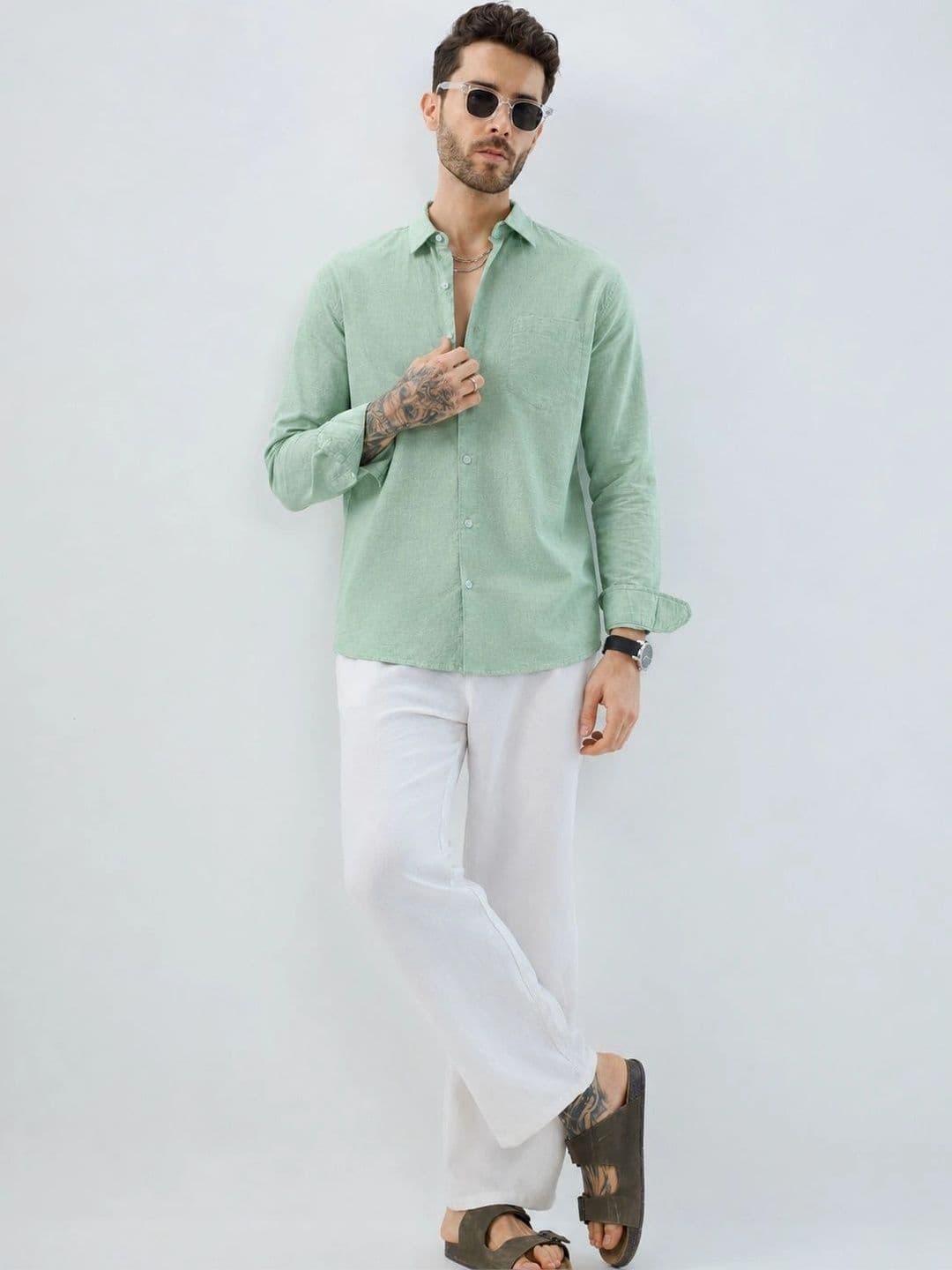 R.Code by The Roadster Life Co. Men Standard Casual Shirt thumbnail 4