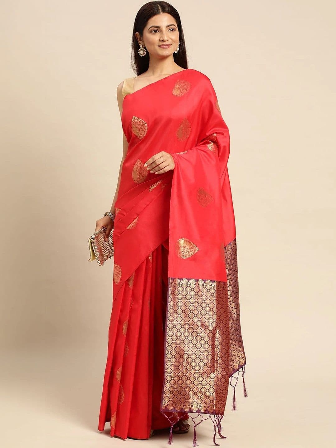 Dhaaga Ghar Woven Design Zari Art Silk Banarasi Saree thumbnail 7