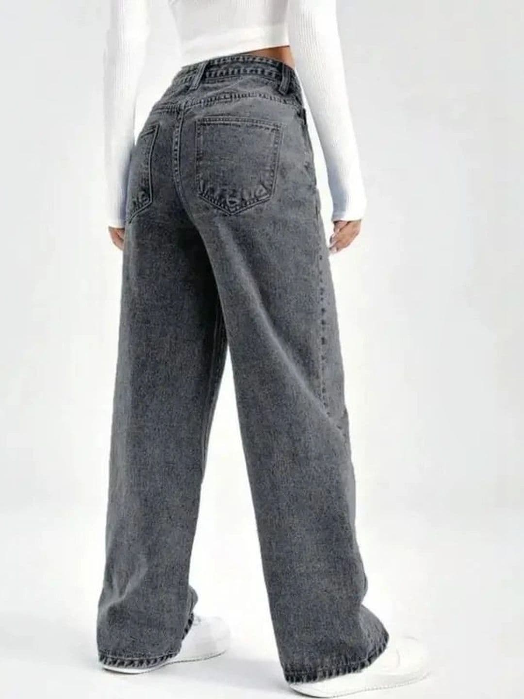 Mast & Harbour Women Comfort Wide Leg High-Rise Stretchable Jeans thumbnail 2