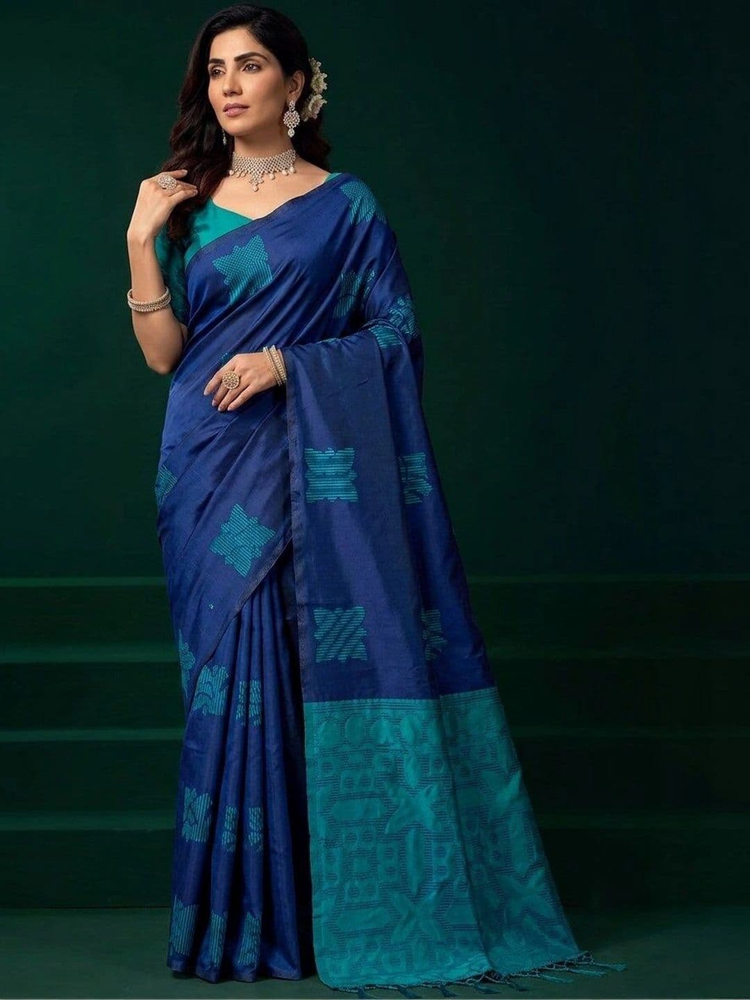UMANTA Silk Blend Banarasi Saree - view 1