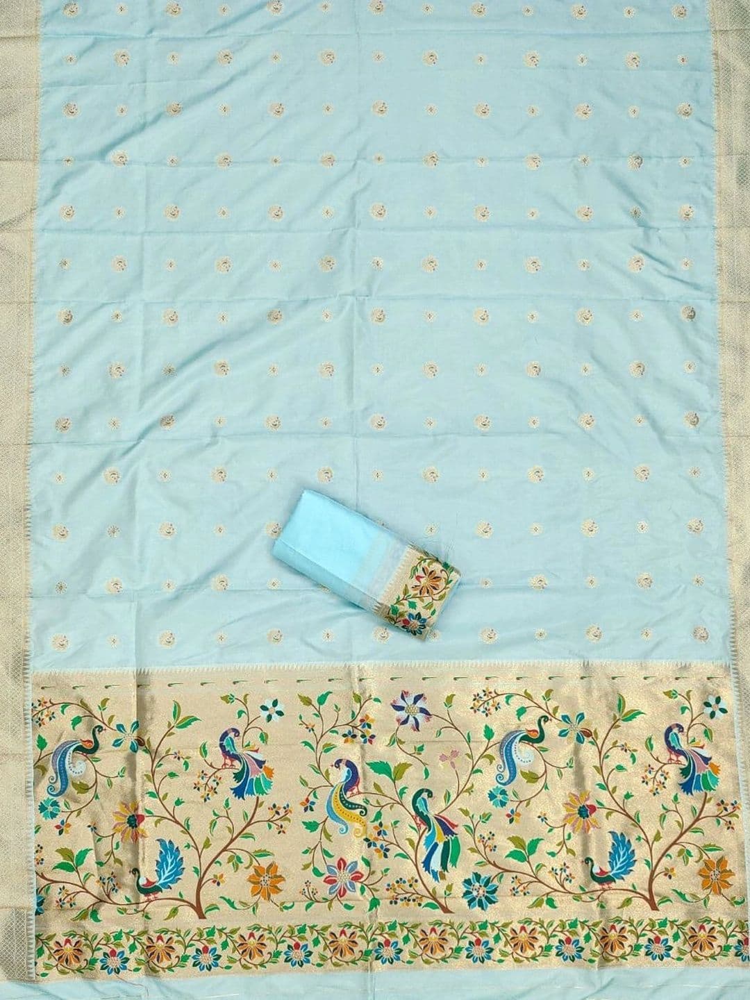 KALINI Pure Silk Unstitched Dress Material thumbnail 4