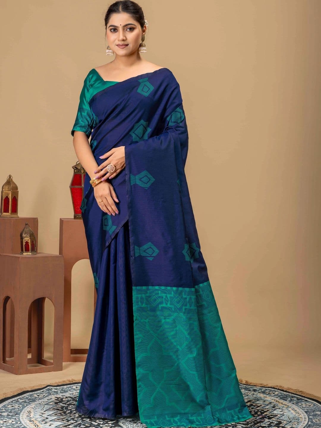 UMANTA Silk Blend Banarasi Saree - view 1