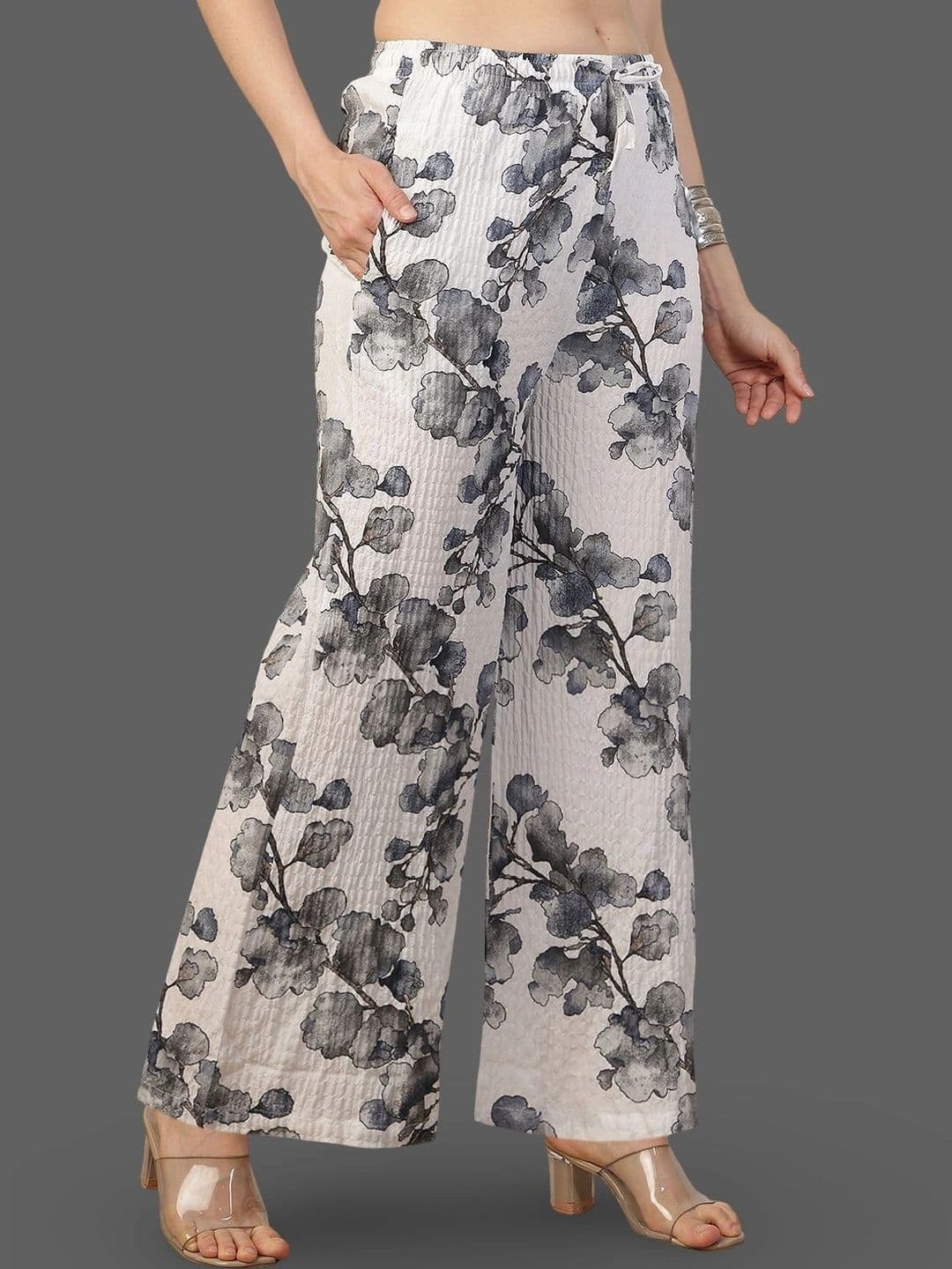 Moda Rapido X Gracit Women Floral Printed Palazzos thumbnail 2