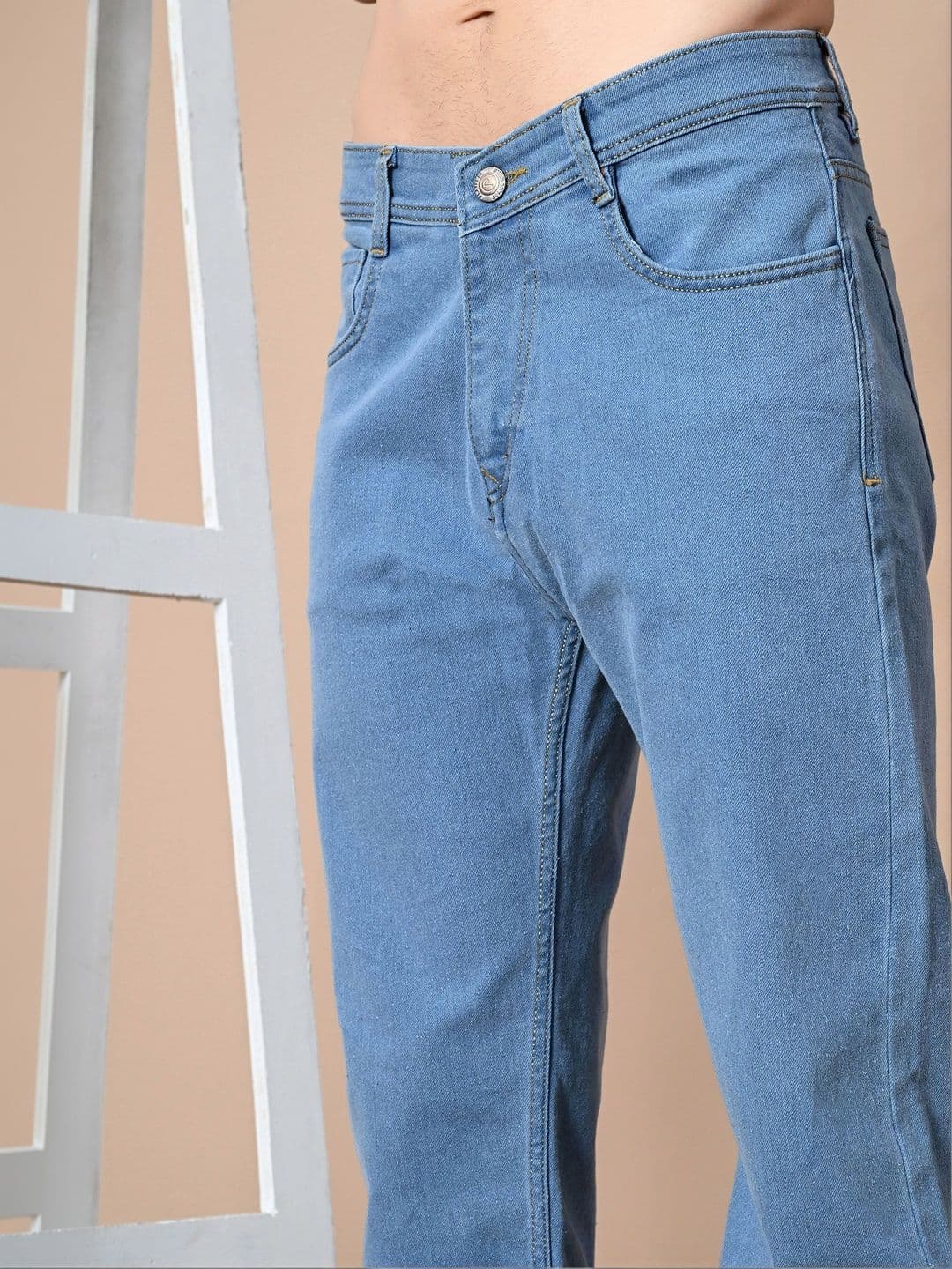 Metronaut Men Classic Regular Fit Mid-Rise Stretchable Jeans thumbnail 3