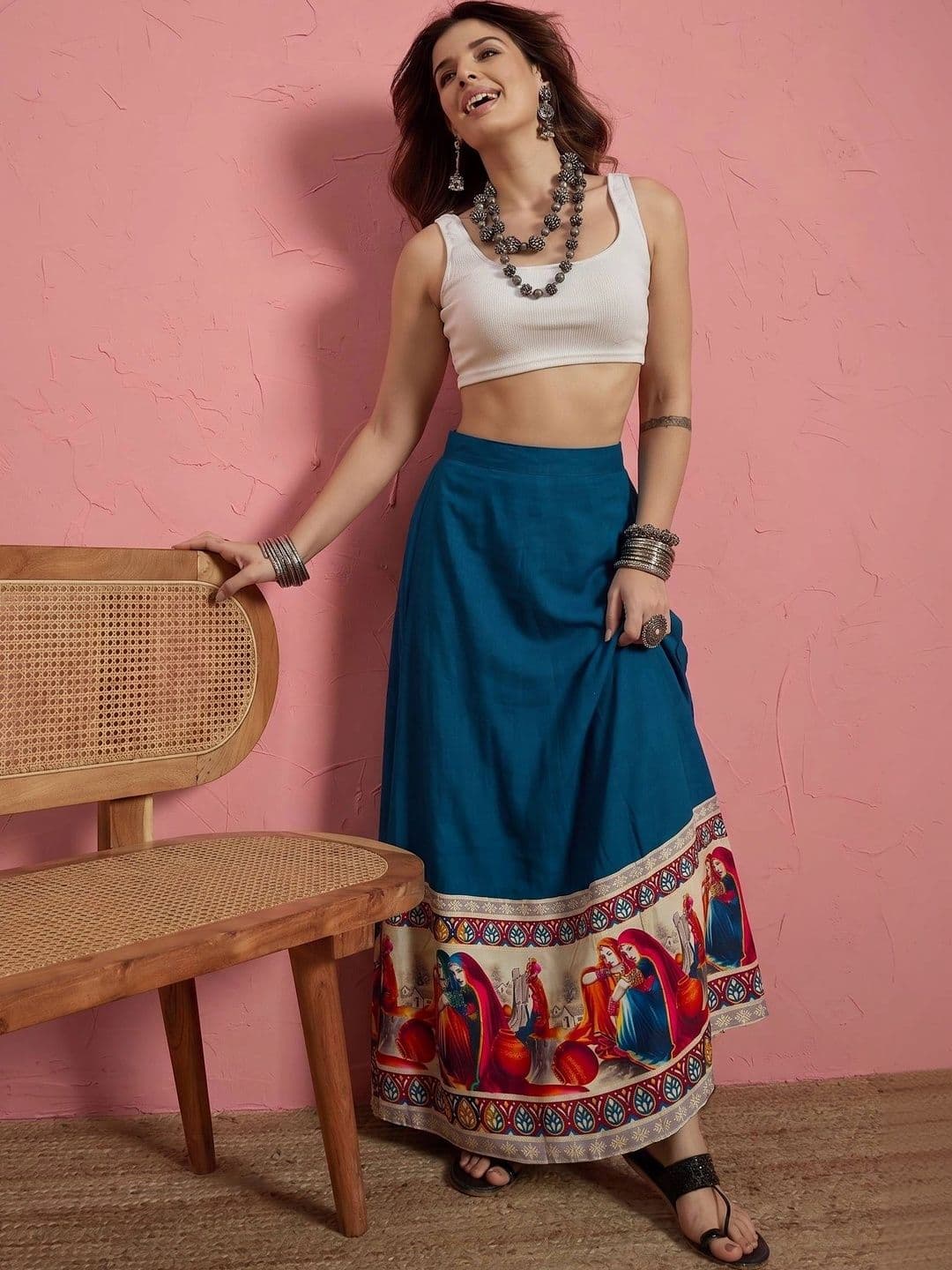 InWeave Women Maxi Flared Skirt thumbnail 5