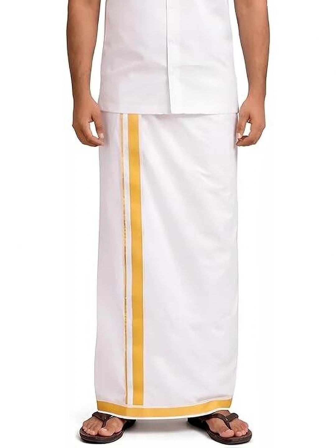 Banarasi Poshak Men Cotton Dhoti Dhotis thumbnail 2