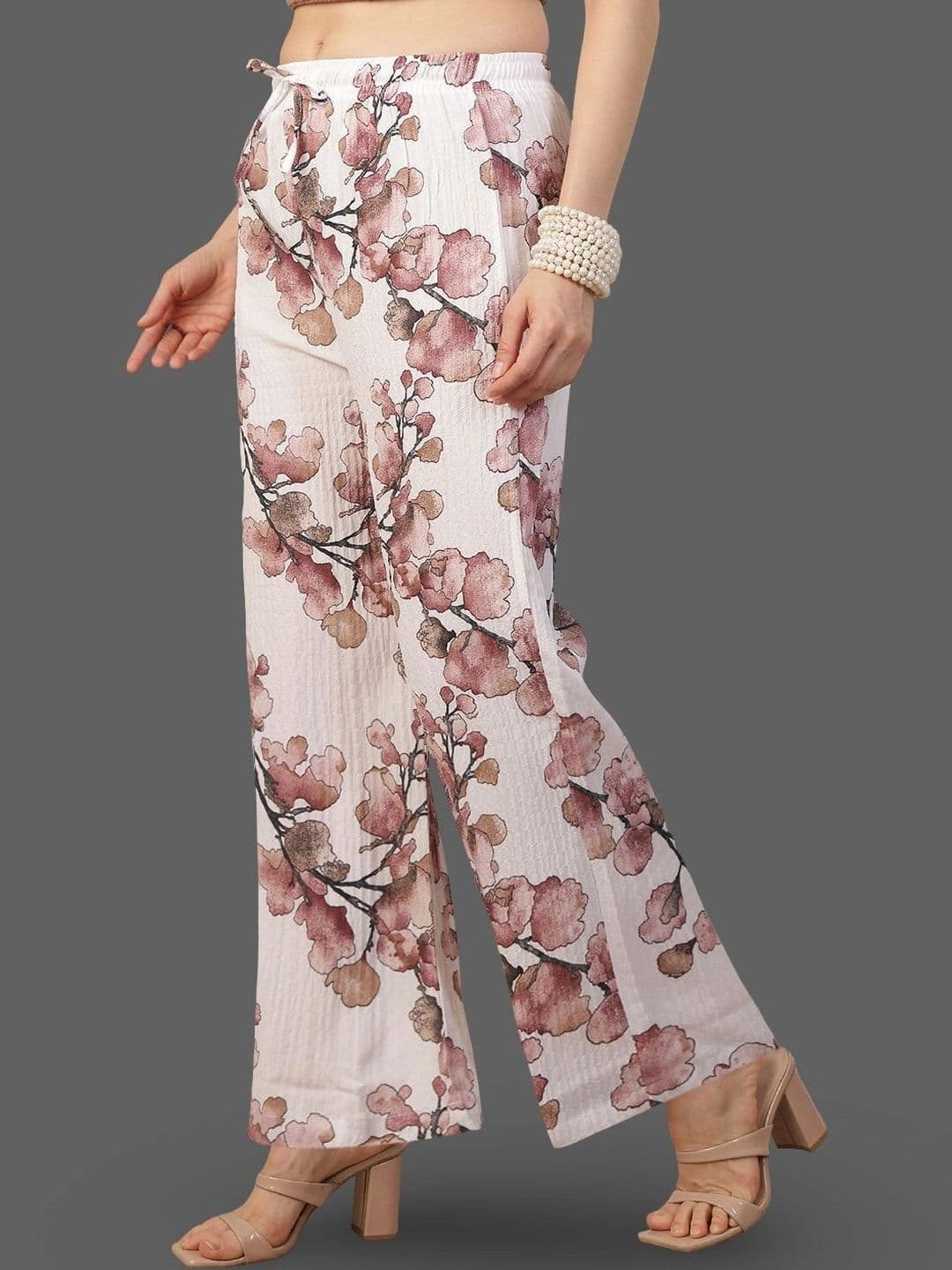 Moda Rapido X Gracit Women Floral Printed Palazzos thumbnail 2