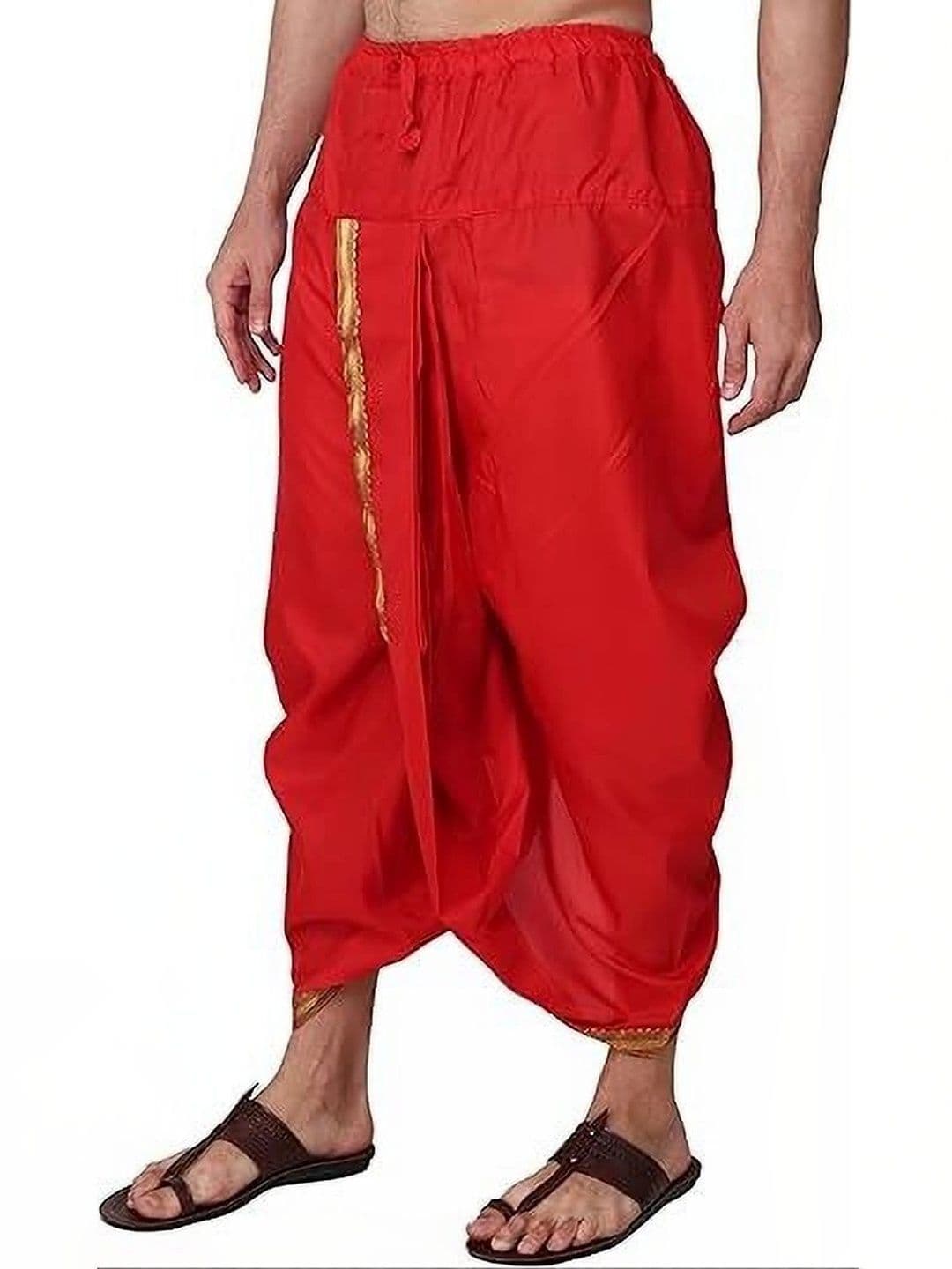 Banarasi Poshak Men Silk Dhoti Dhotis thumbnail 3