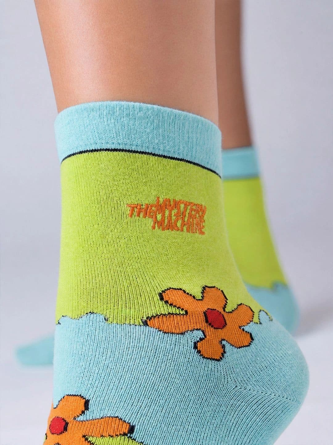 The Souled Store Unisex Cotton Blend Patterned Above Ankle Socks thumbnail 3
