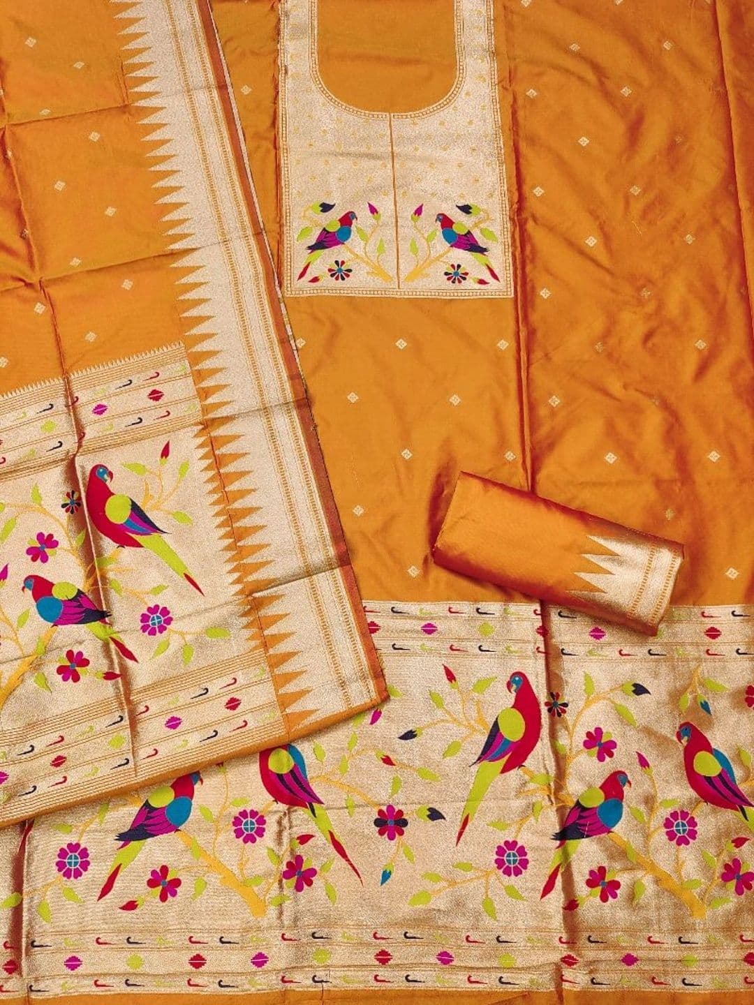 Dhaaga Ghar Pure Silk Unstitched Dress Material thumbnail 2