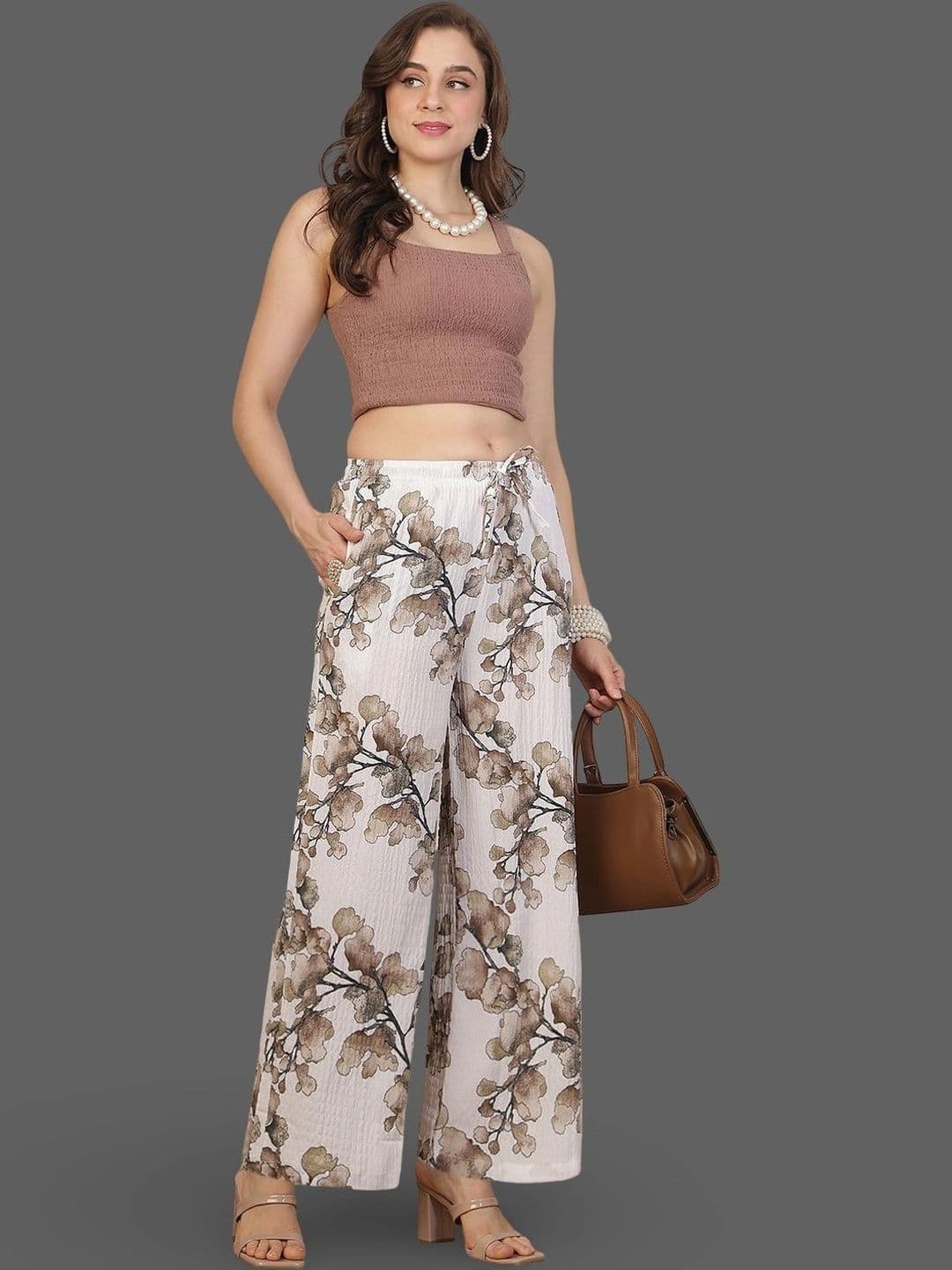 Moda Rapido X Gracit Women Floral Printed Ethnic Palazzos thumbnail 5