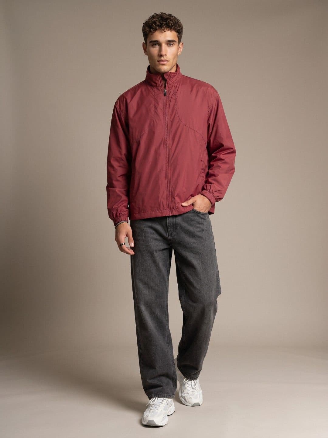 glitchez Oversized Fit Windcheater Tailored Jacket thumbnail 6