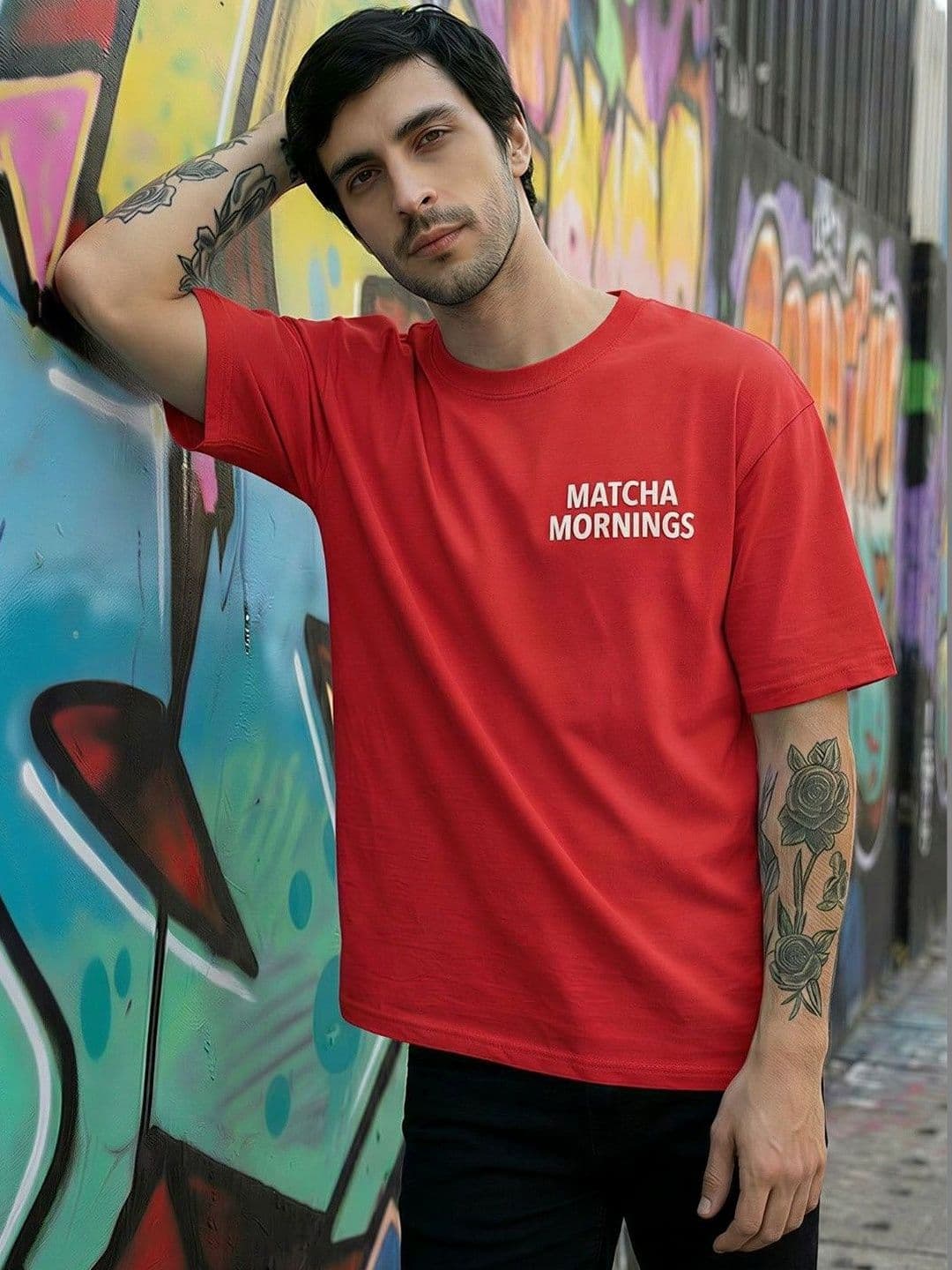 TOXA Men Typography Printed T-shirt thumbnail 5