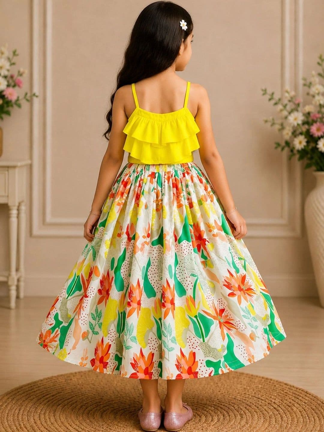 KALINI Girls Ready to Wear Lehenga & thumbnail 3