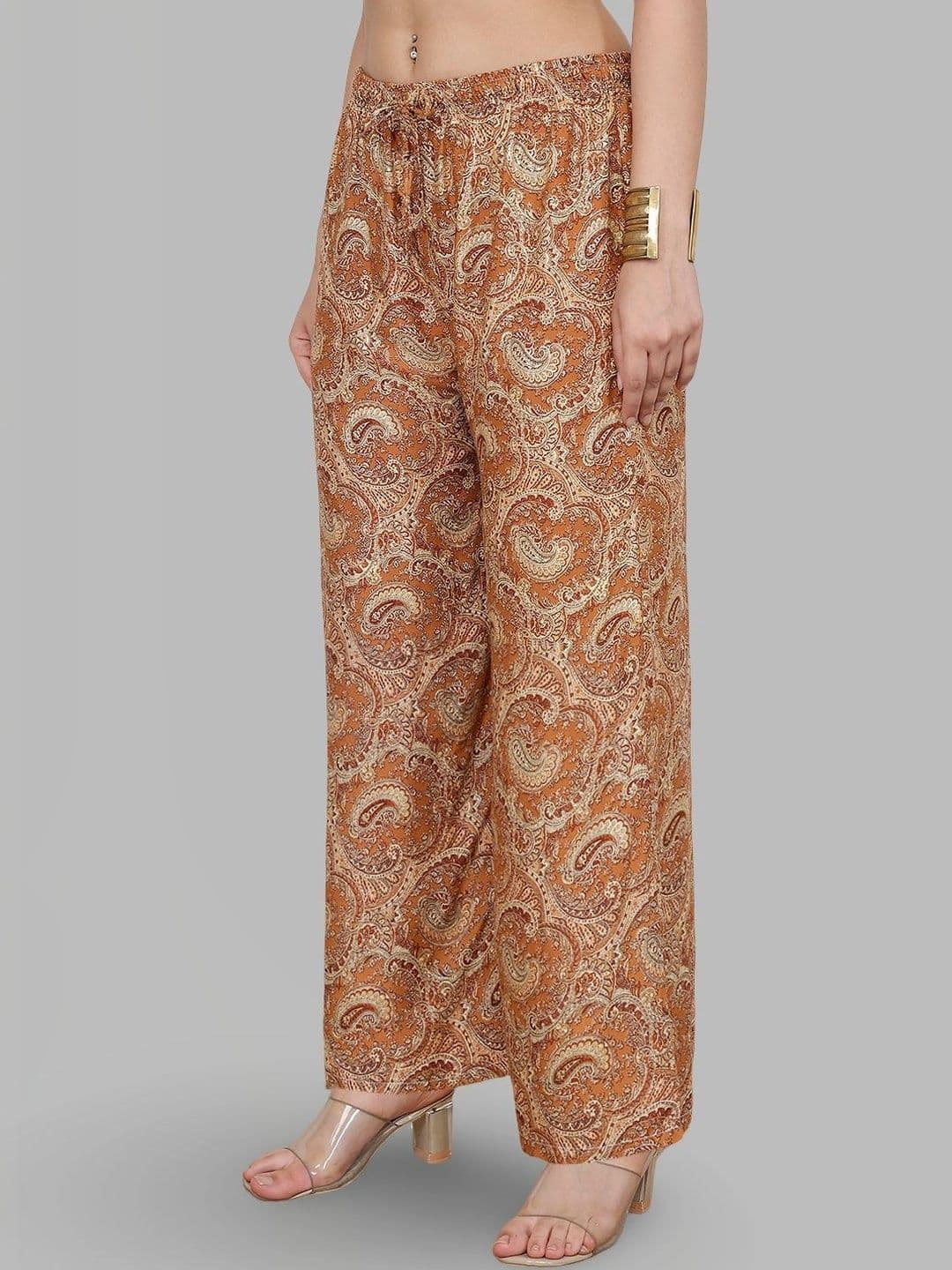 Moda Rapido X Gracit Women Paisley Printed Ethnic Palazzos thumbnail 4