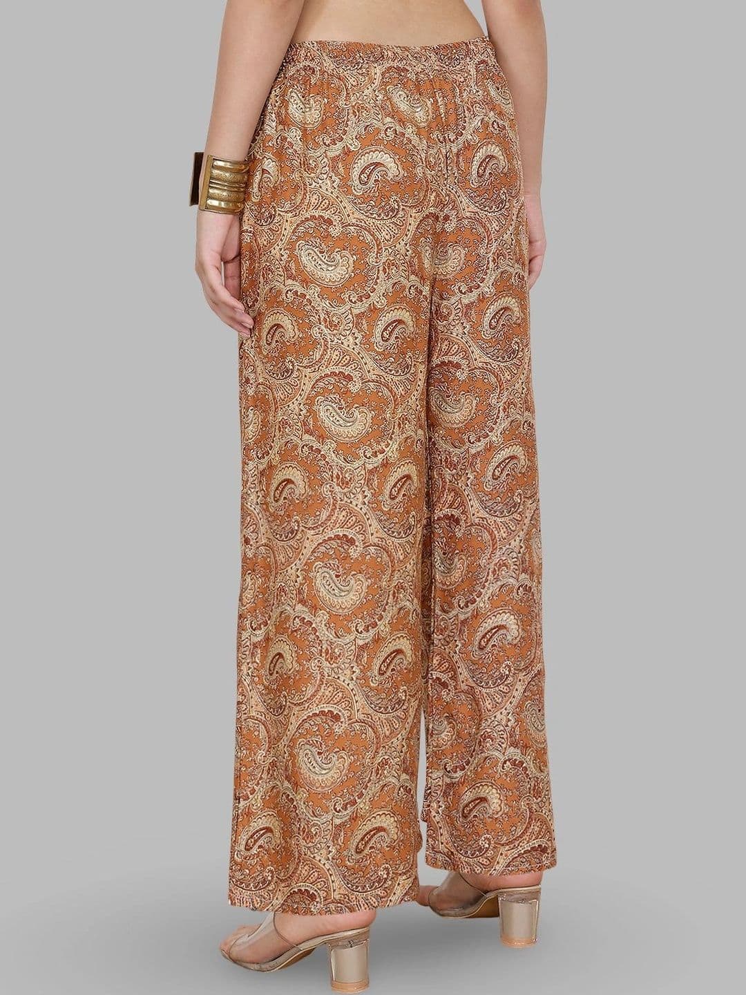 Moda Rapido X Gracit Women Paisley Printed Ethnic Palazzos thumbnail 6