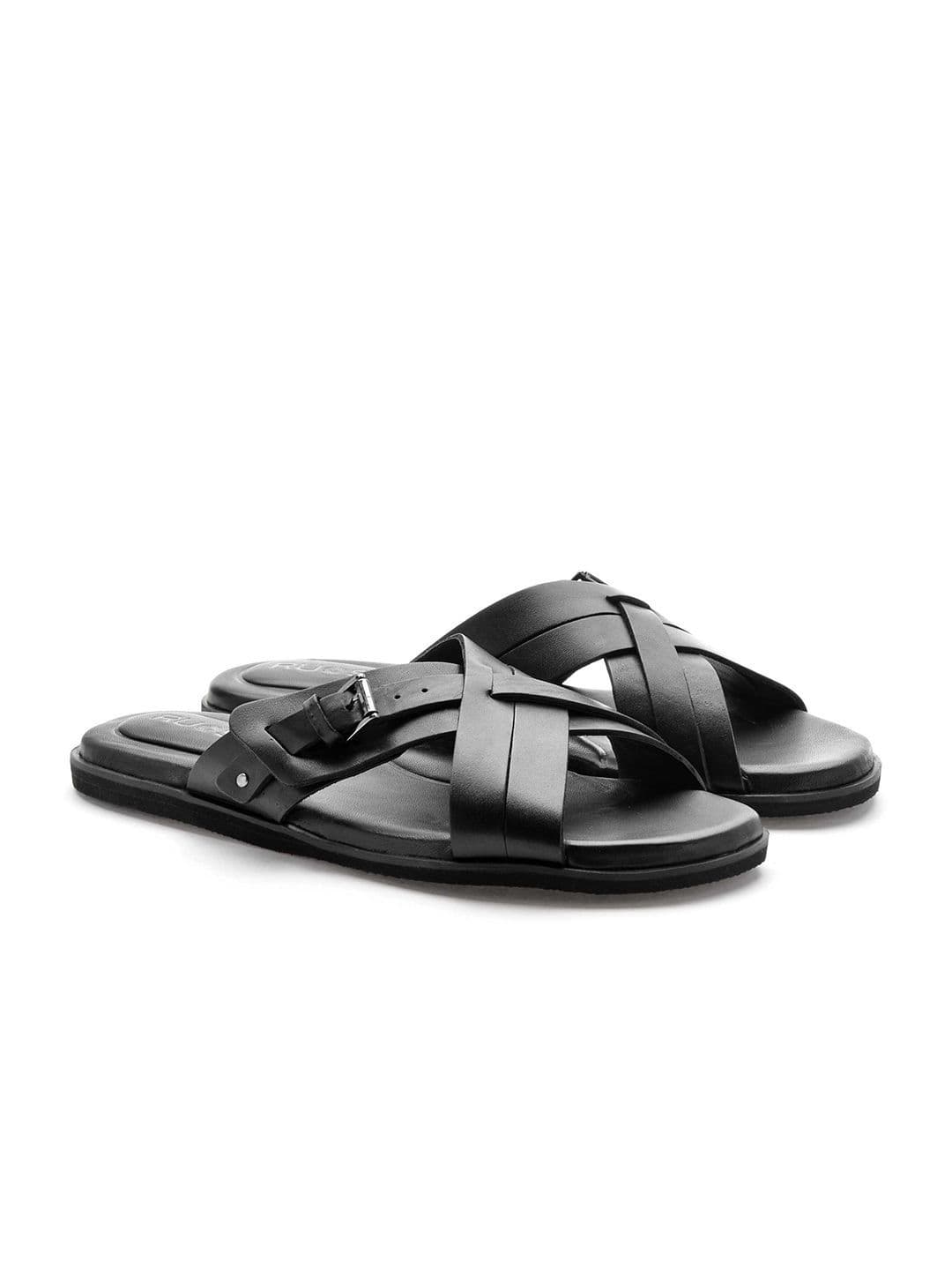 Ruosh Men Leather Comfort Sandals thumbnail 3