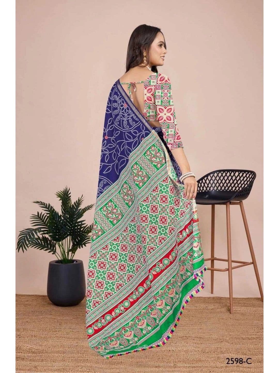 MITITA FASHION Bandhani Saree thumbnail 4