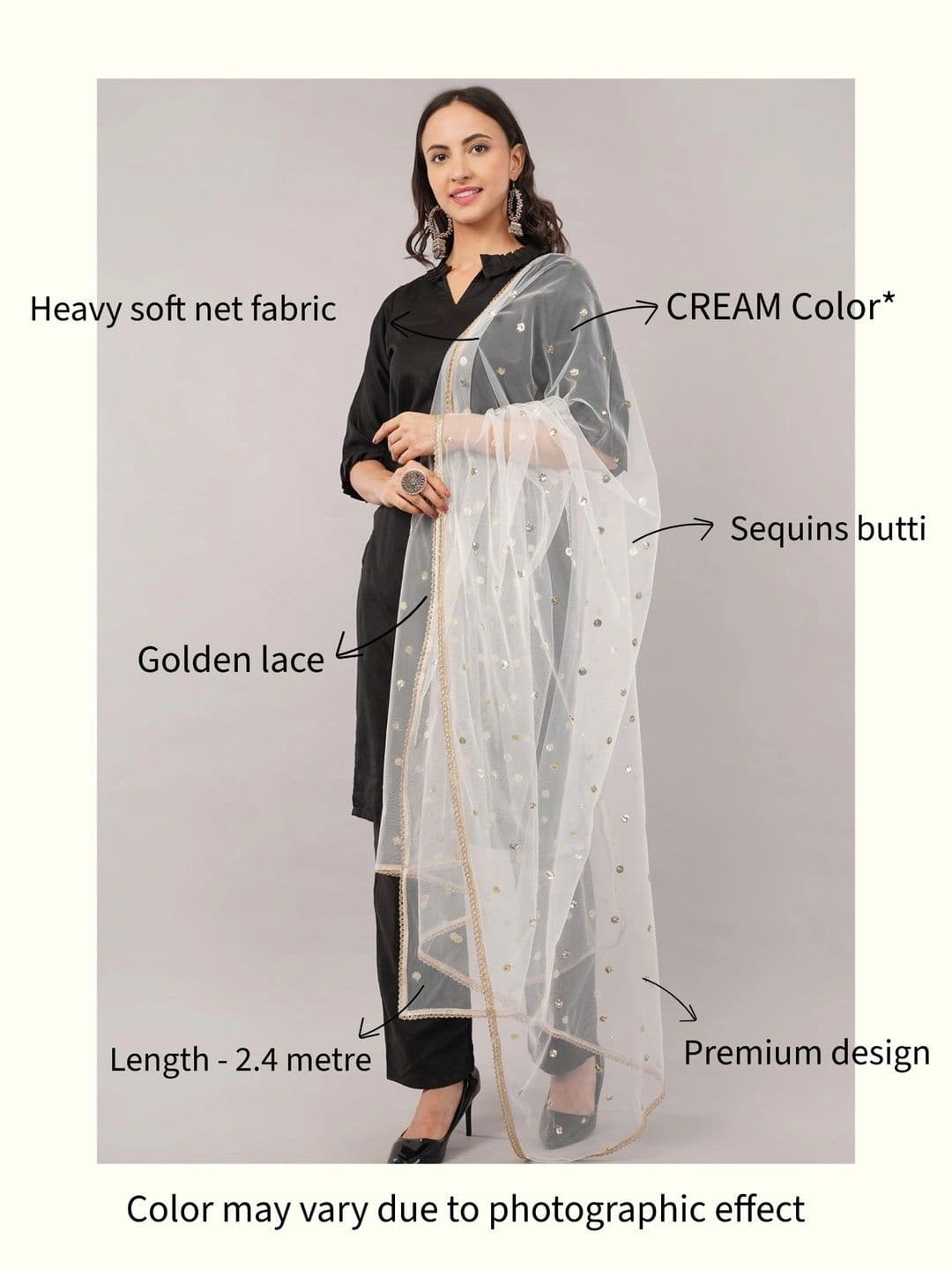 IVAARA Dupatta with Sequinned thumbnail 4