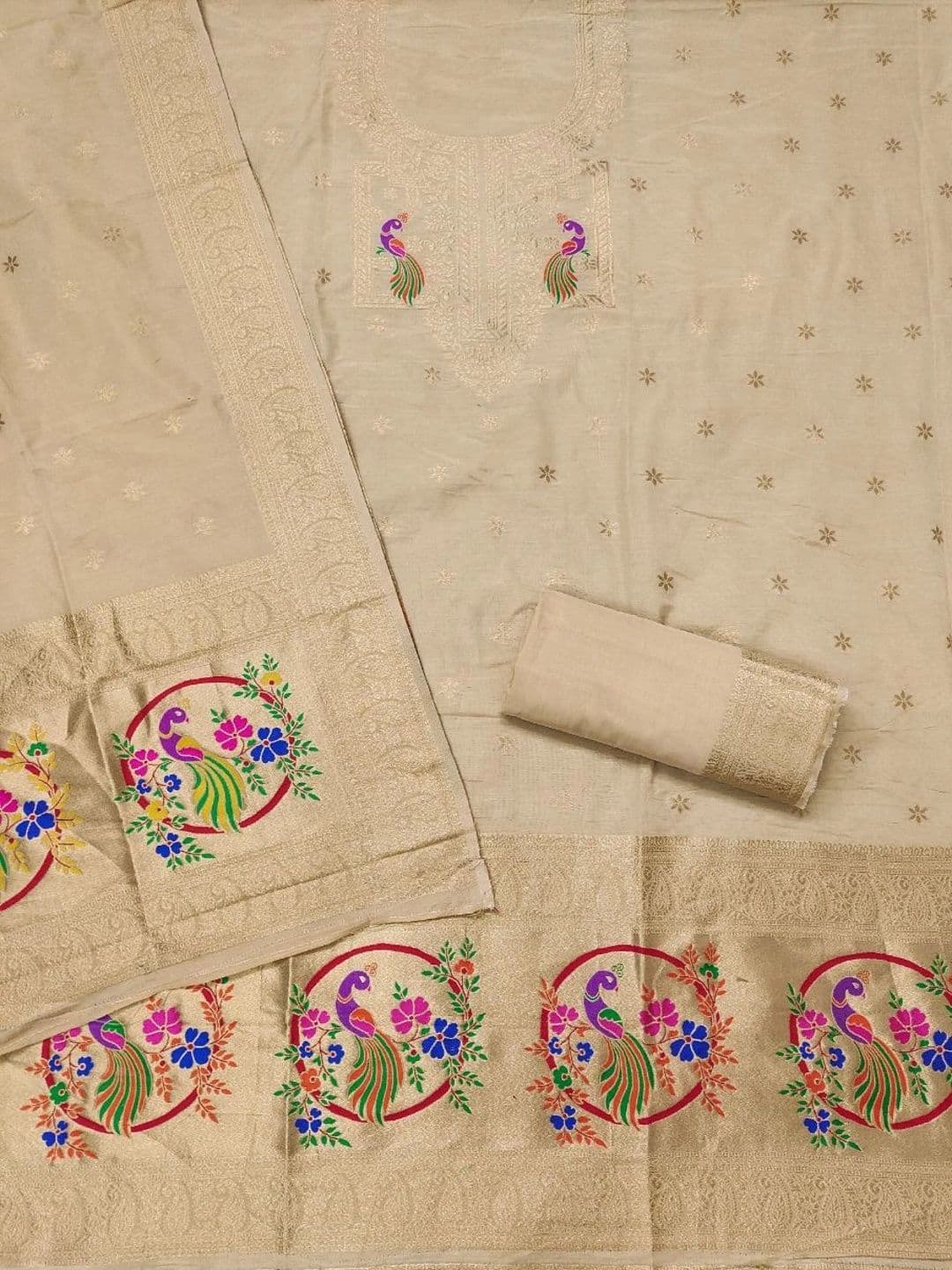 Dhaaga Ghar Pure Cotton Unstitched Dress Material thumbnail 2
