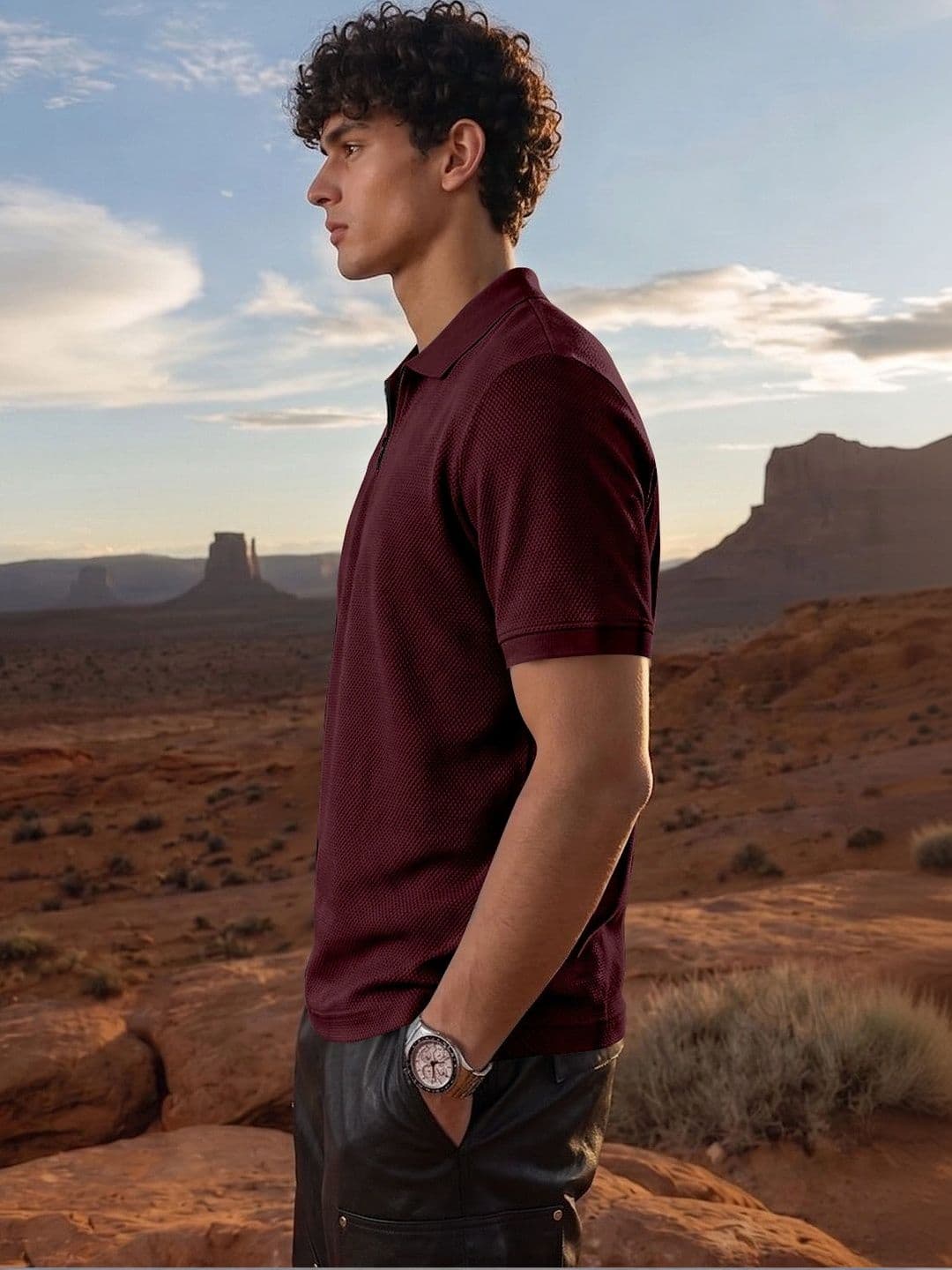 FTX Men Polo Collar T-shirt thumbnail 2