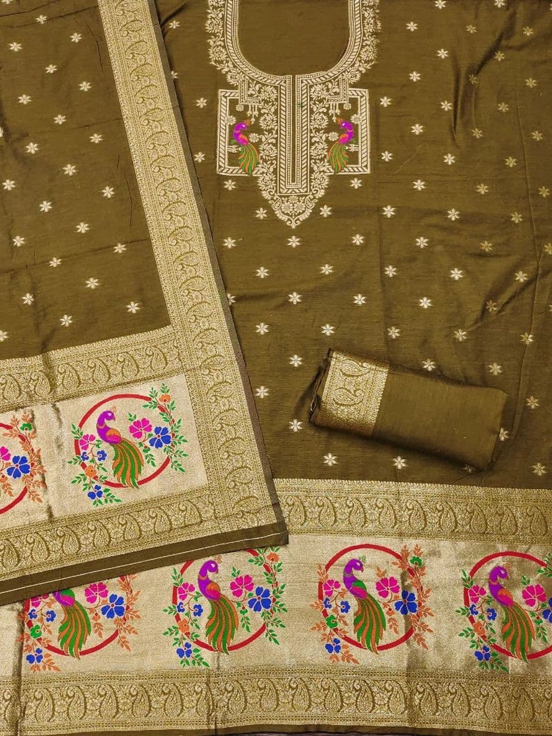 Dhaaga Ghar Pure Cotton Unstitched Dress Material thumbnail 4