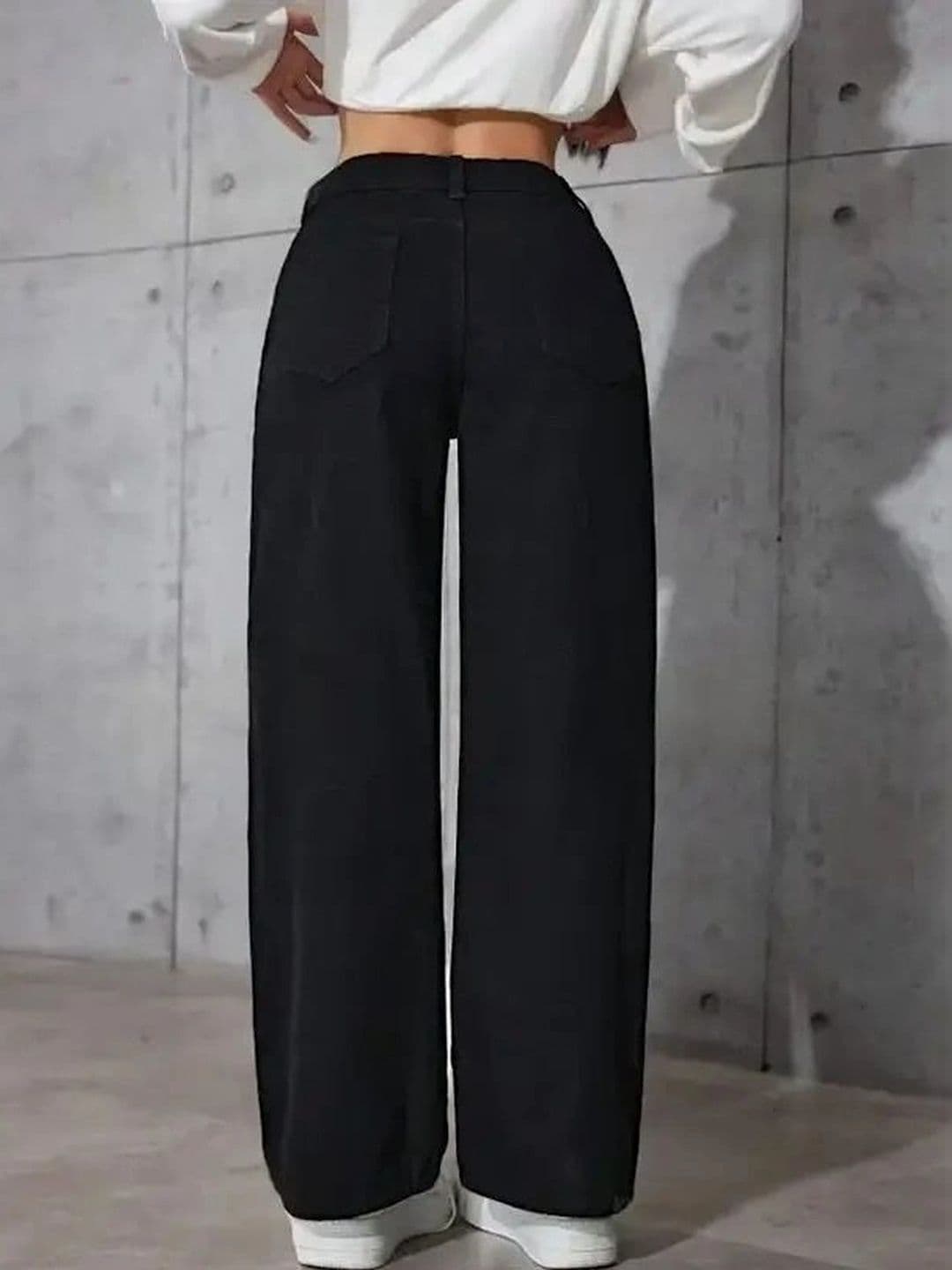 Mast & Harbour Women Comfort Wide Leg High-Rise Stretchable Jeans thumbnail 2