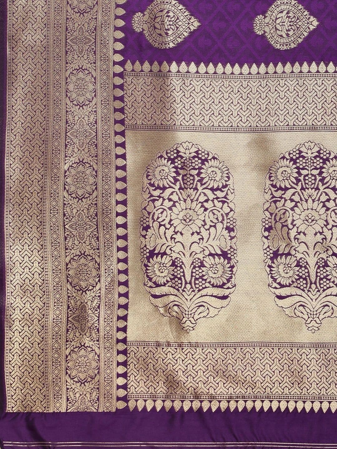 KALINI Women Woven Design Zari Art Silk Banarasi Saree thumbnail 4