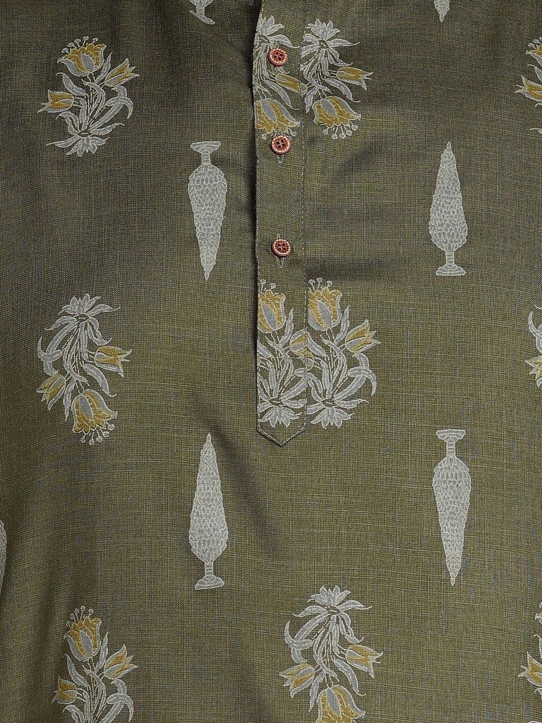 Sztori Men Ethnic Motifs Printed Kurta thumbnail 6