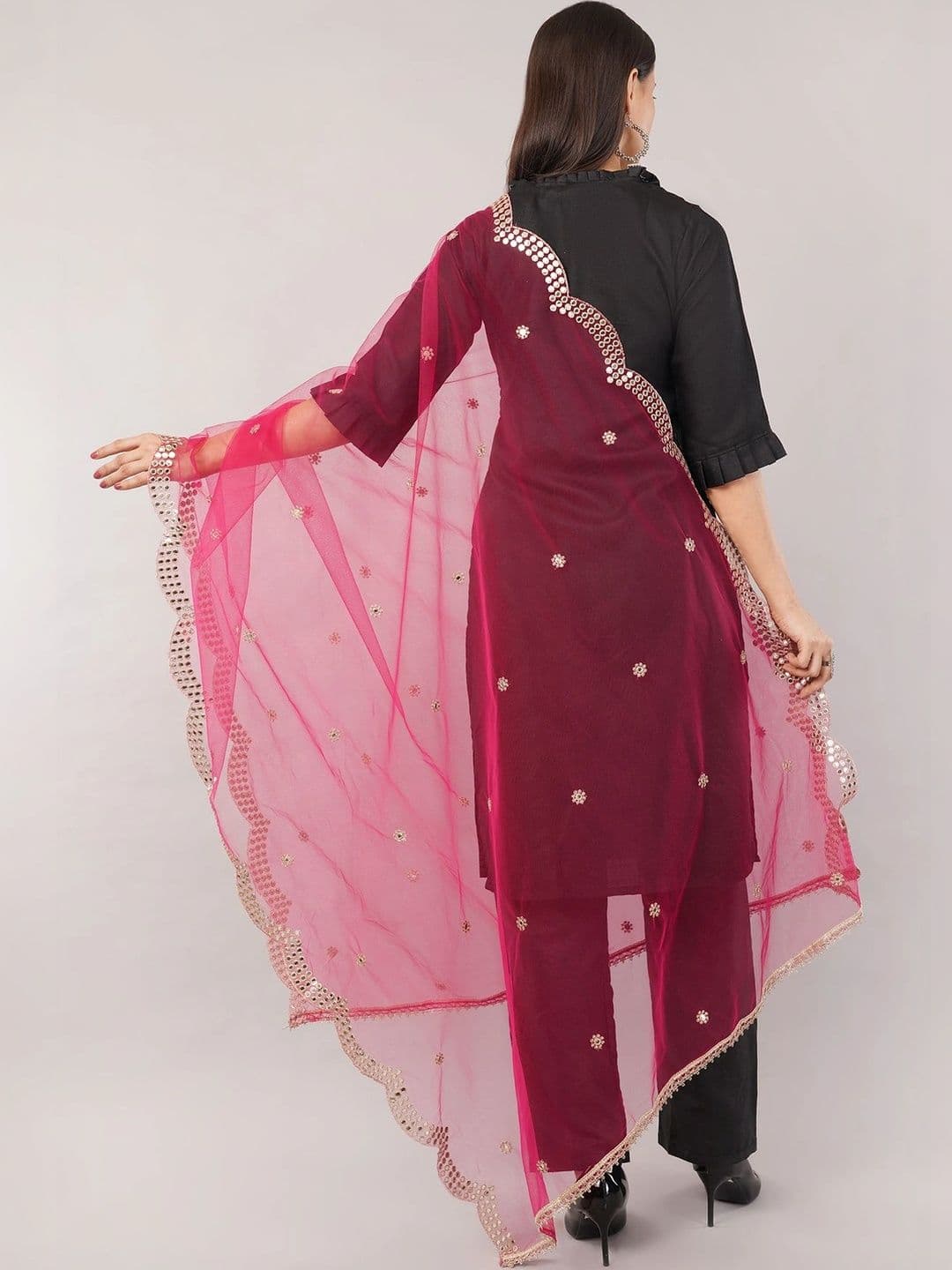 IVAARA Dupatta with Mirror Work thumbnail 2