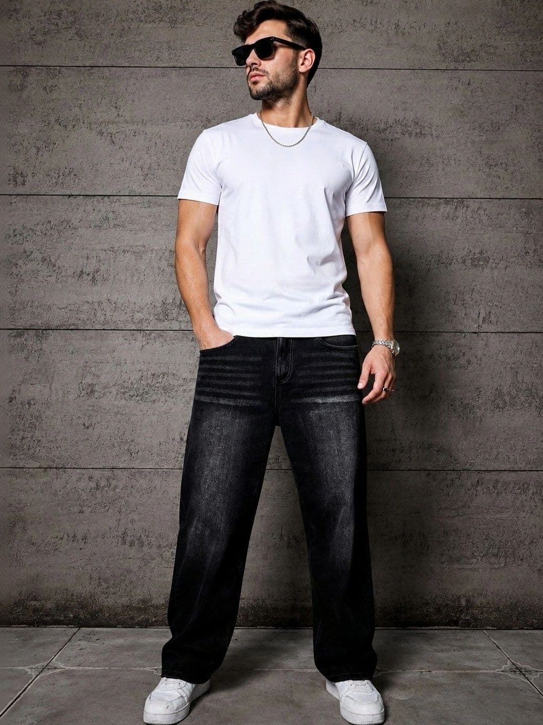 MASTERLY WEFT Men Mid-Rise Low Distress Stretchable Jeans thumbnail 4