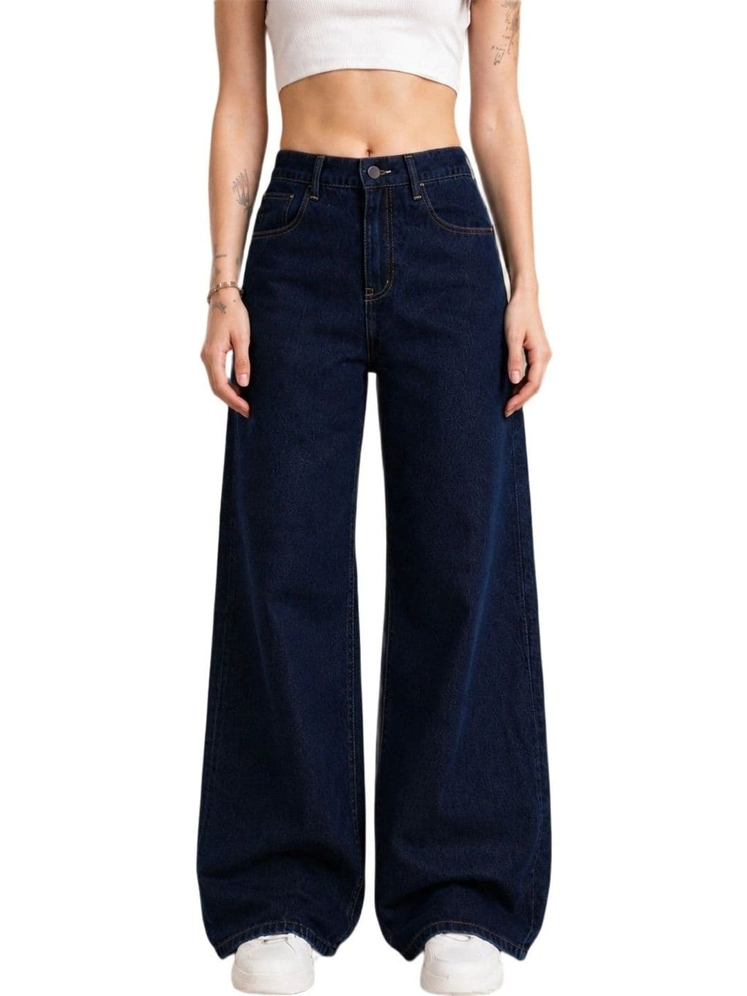 Mast & Harbour Women Comfort Wide Leg High-Rise Stretchable Jeans - view 1