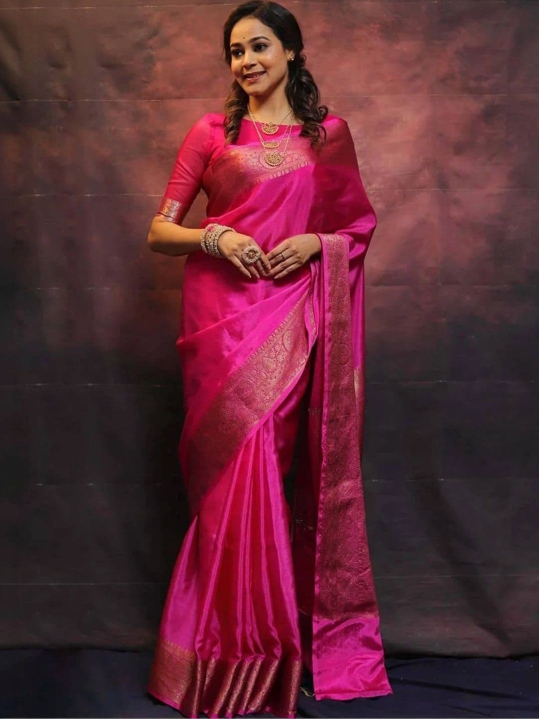 NARIVESH TRENDS Zari Silk Cotton Saree thumbnail 5