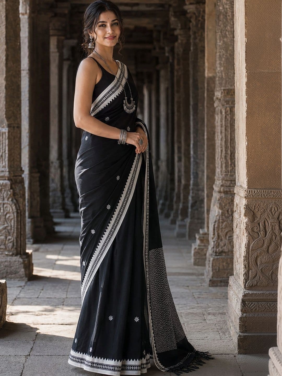 Mitera Woven Design Embroidered Designer Kanjeevaram Saree thumbnail 3