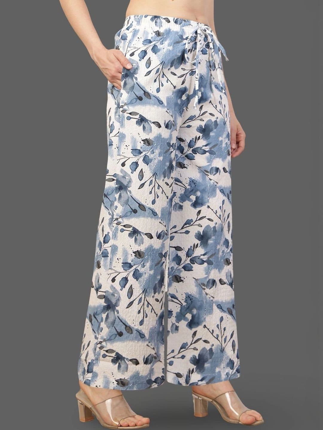 Moda Rapido X Gracit Women Floral Printed Palazzos thumbnail 2