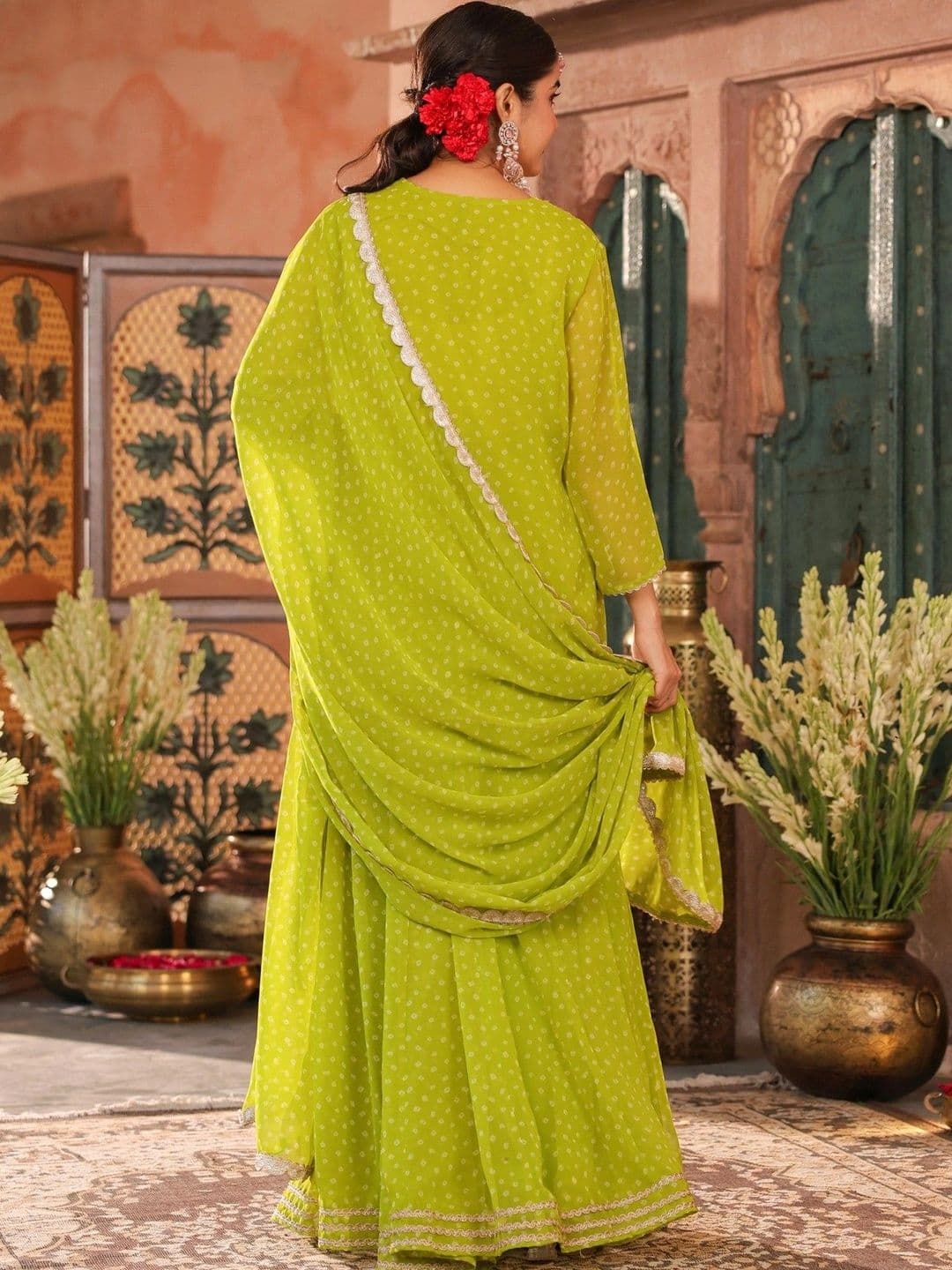 SCAKHI Embroidered Ready to Wear Lehenga & Blouse With Dupatta thumbnail 7