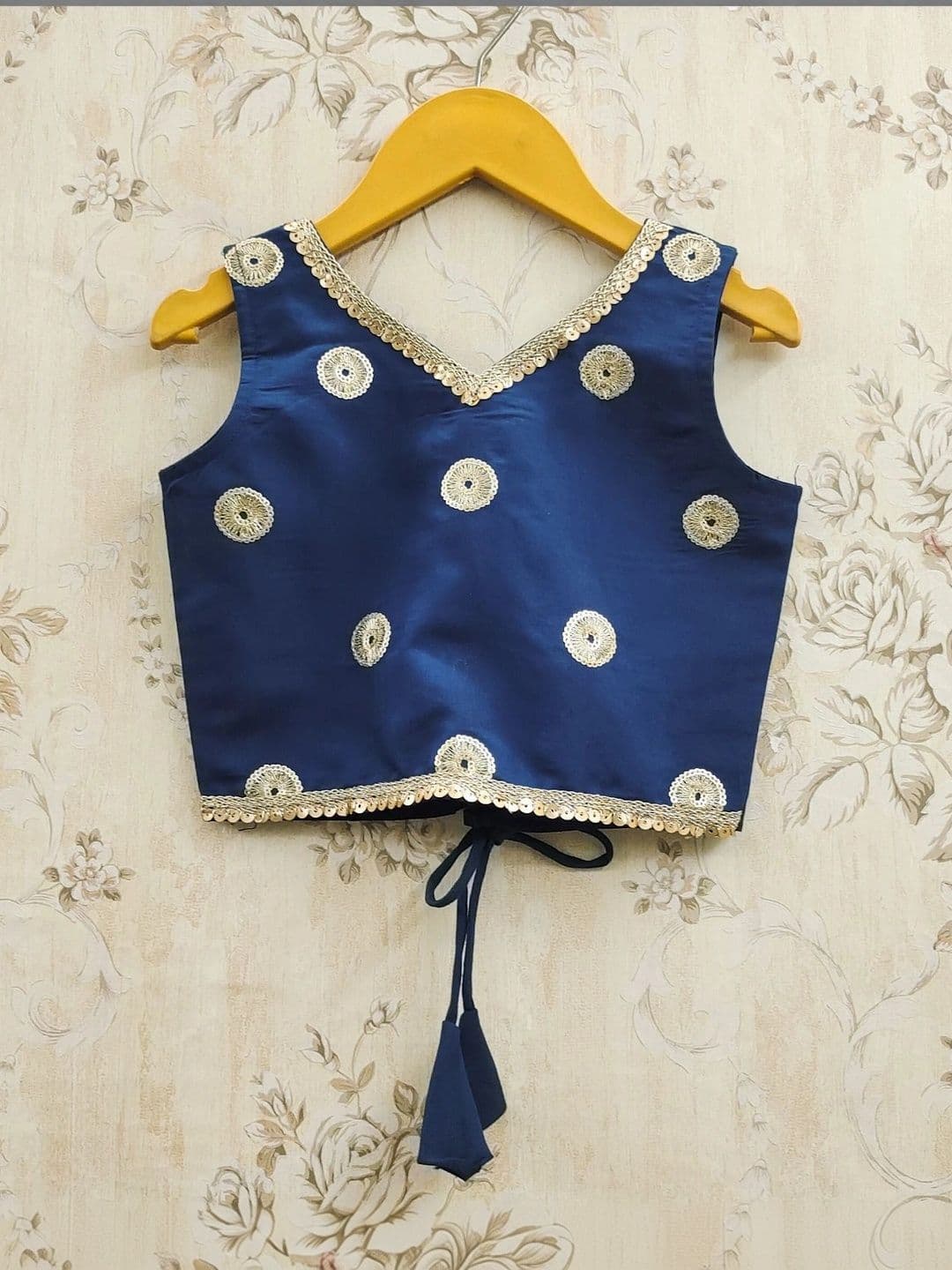 KALINI Girls Embellished Thread Work Ready to Wear Lehenga & thumbnail 4