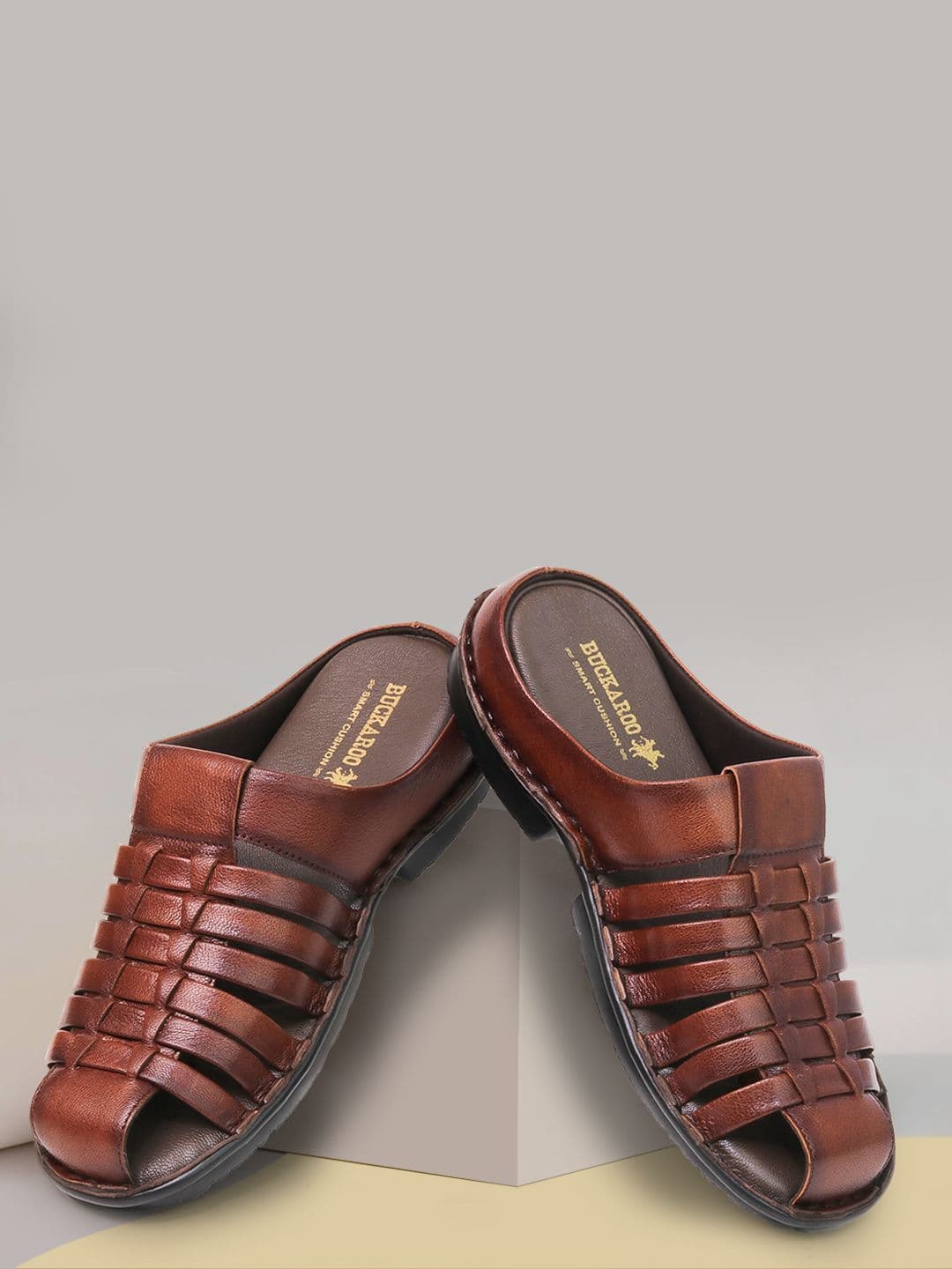 Buckaroo Men Leather Fisherman Sandals - view 1
