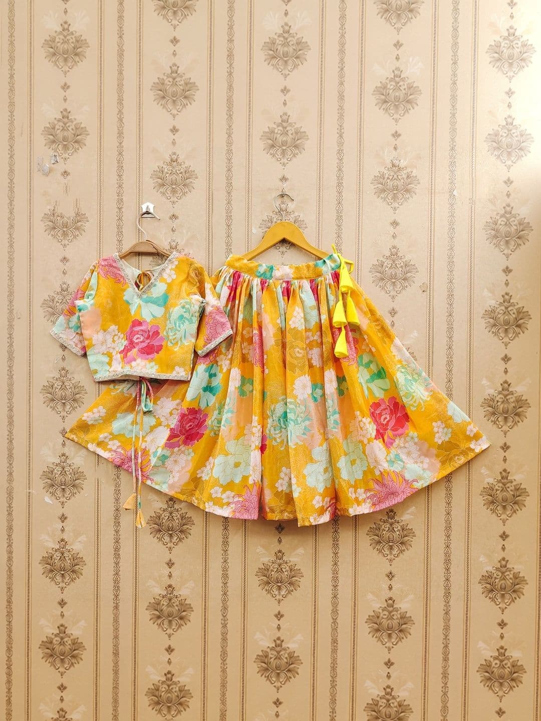 KALINI Girls Printed Ready to Wear Lehenga & thumbnail 6