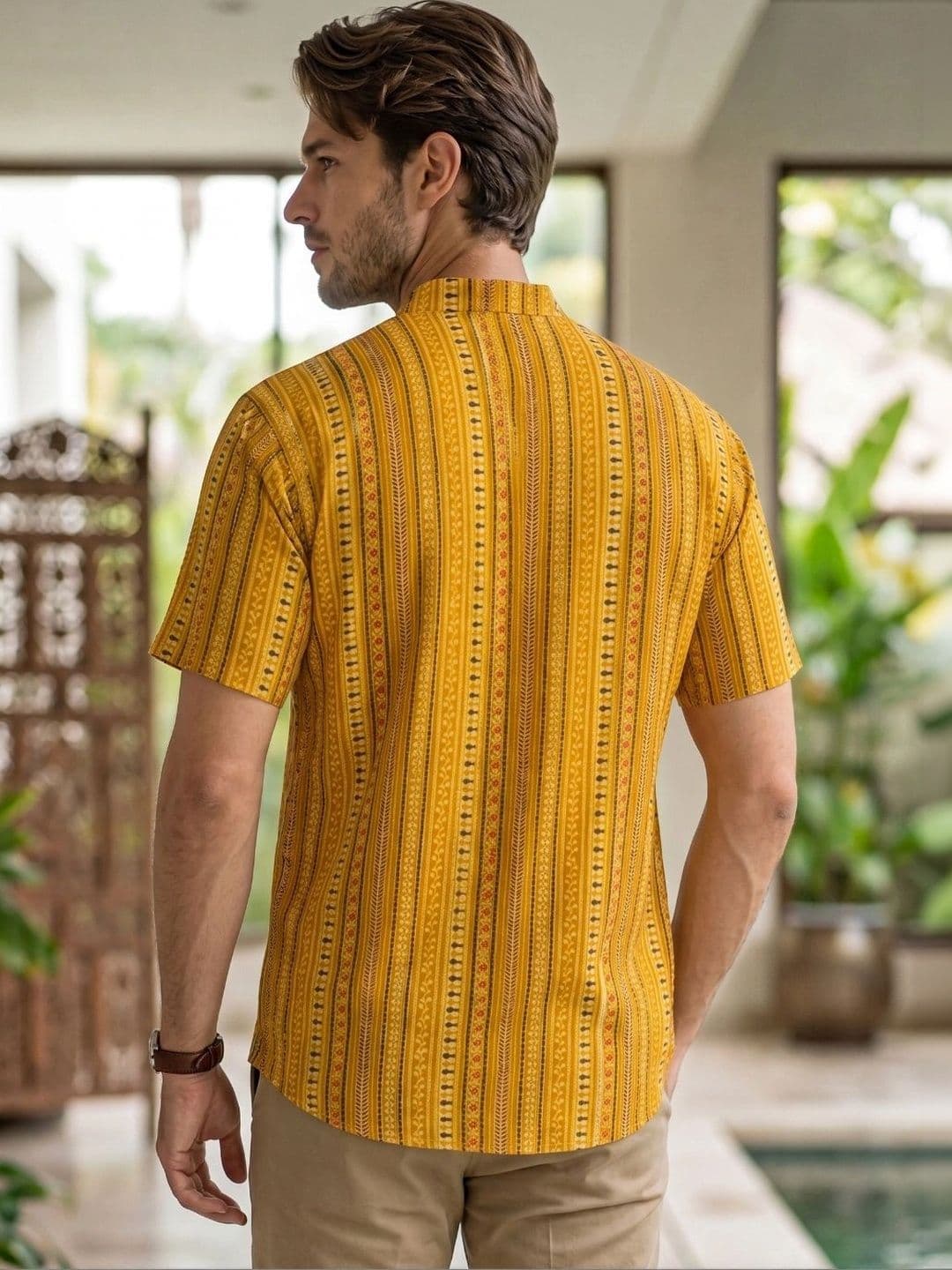 Avishya Men Printed Handloom Kurta thumbnail 2