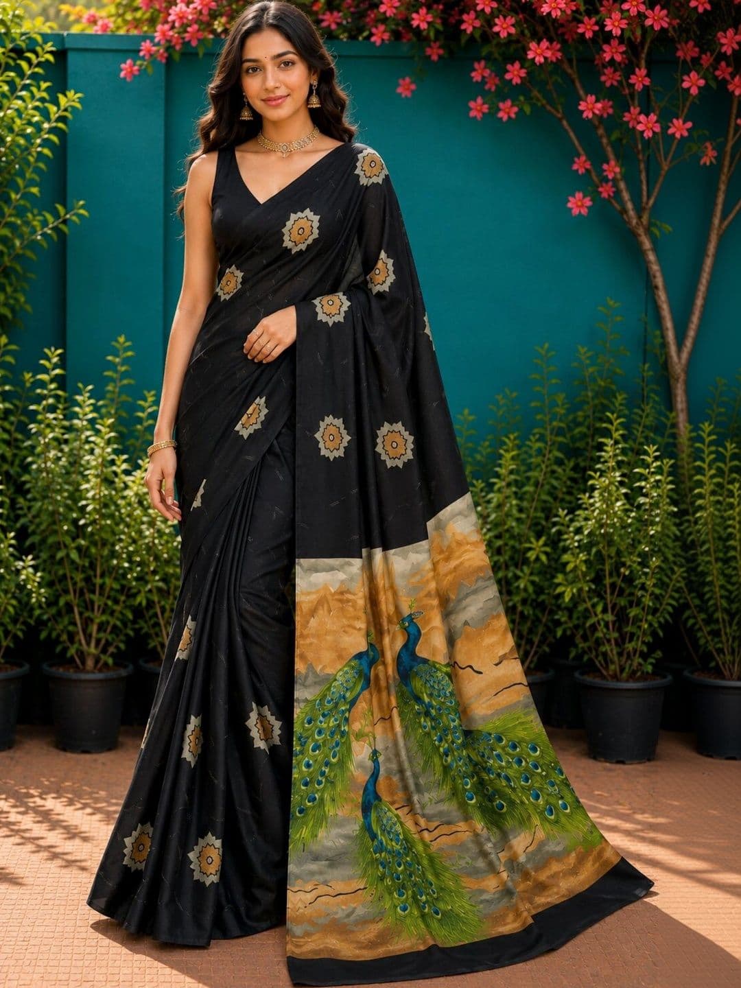 Anouk Art Silk Designer Saree - view 1