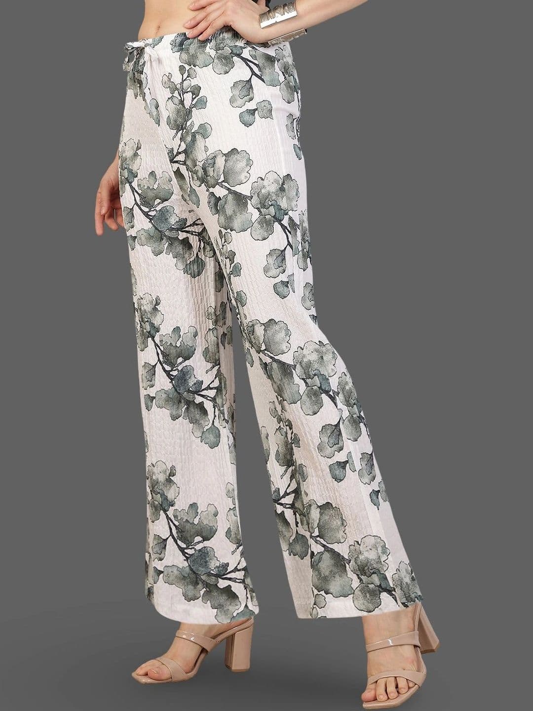 Moda Rapido X Gracit Women Floral Printed Palazzos thumbnail 3