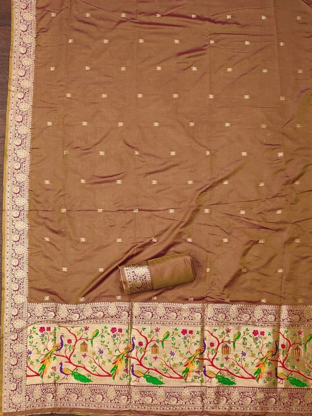 KALINI Pure Silk Unstitched Dress Material thumbnail 4