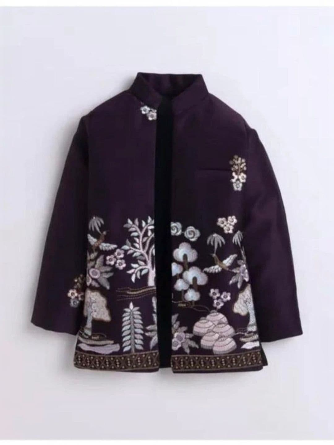 Elite Trend Traders Floral Embroidered Sherwani Set thumbnail 2