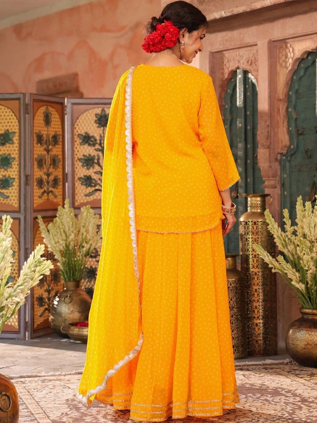 SCAKHI Embroidered Ready to Wear Lehenga & Blouse With Dupatta thumbnail 4