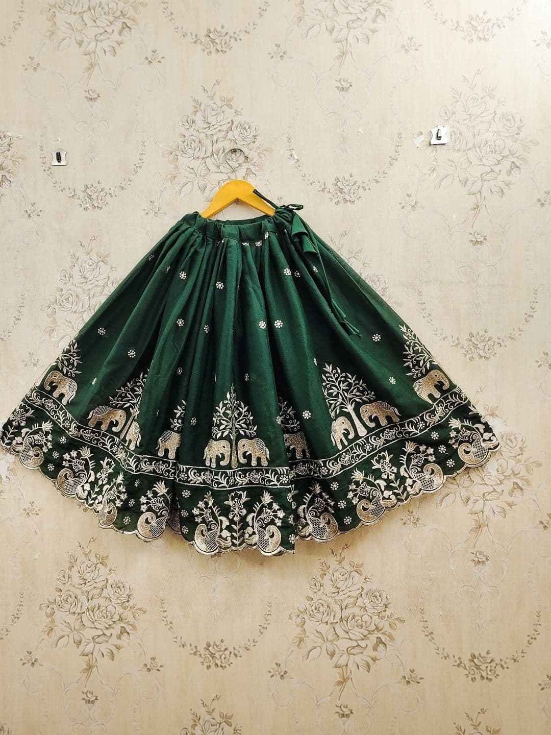 KALINI Girls Embroidered Thread Work Ready to Wear Lehenga Choli thumbnail 2