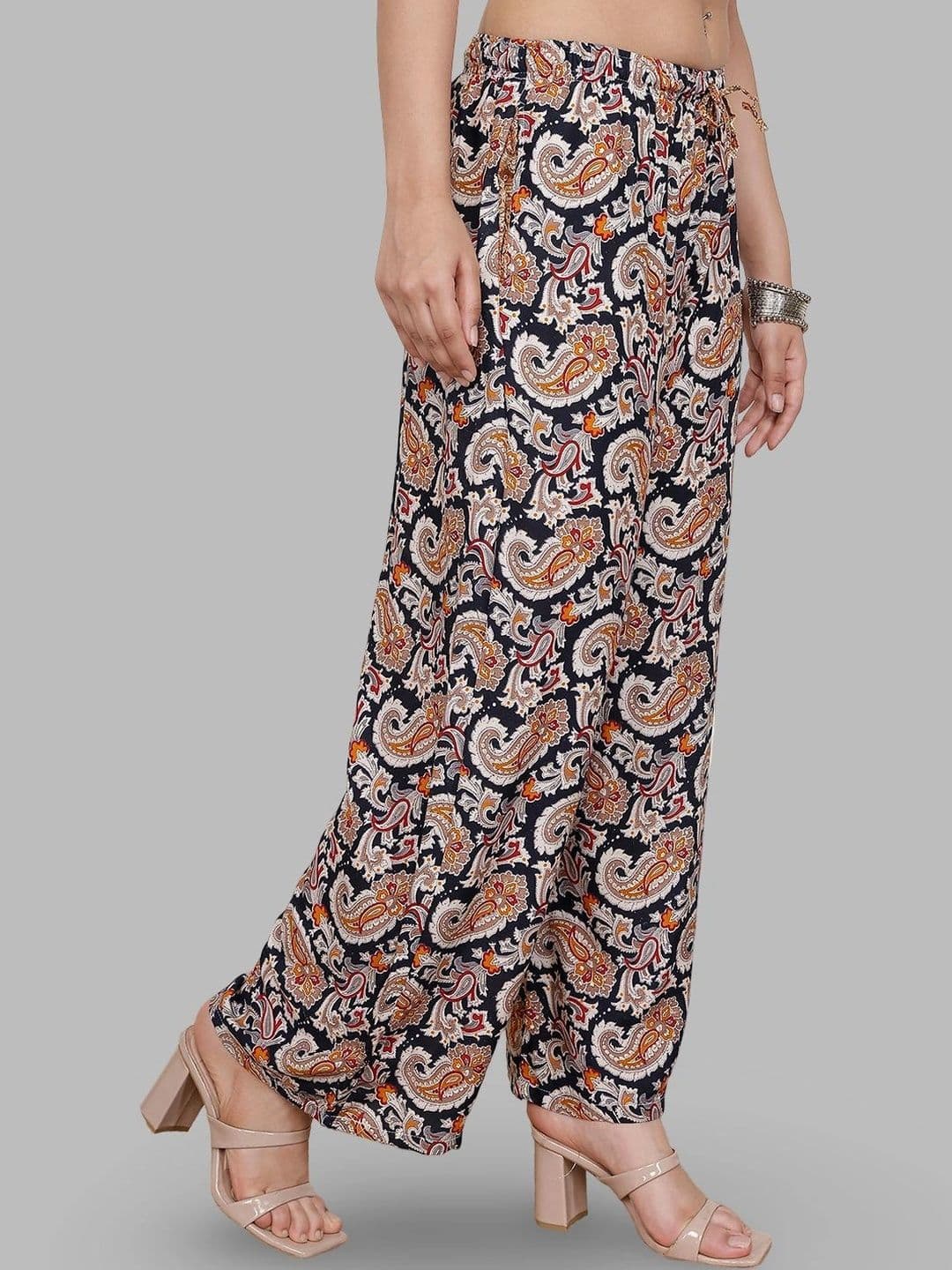 Moda Rapido X Gracit Women Paisley Printed Ethnic Palazzos thumbnail 2